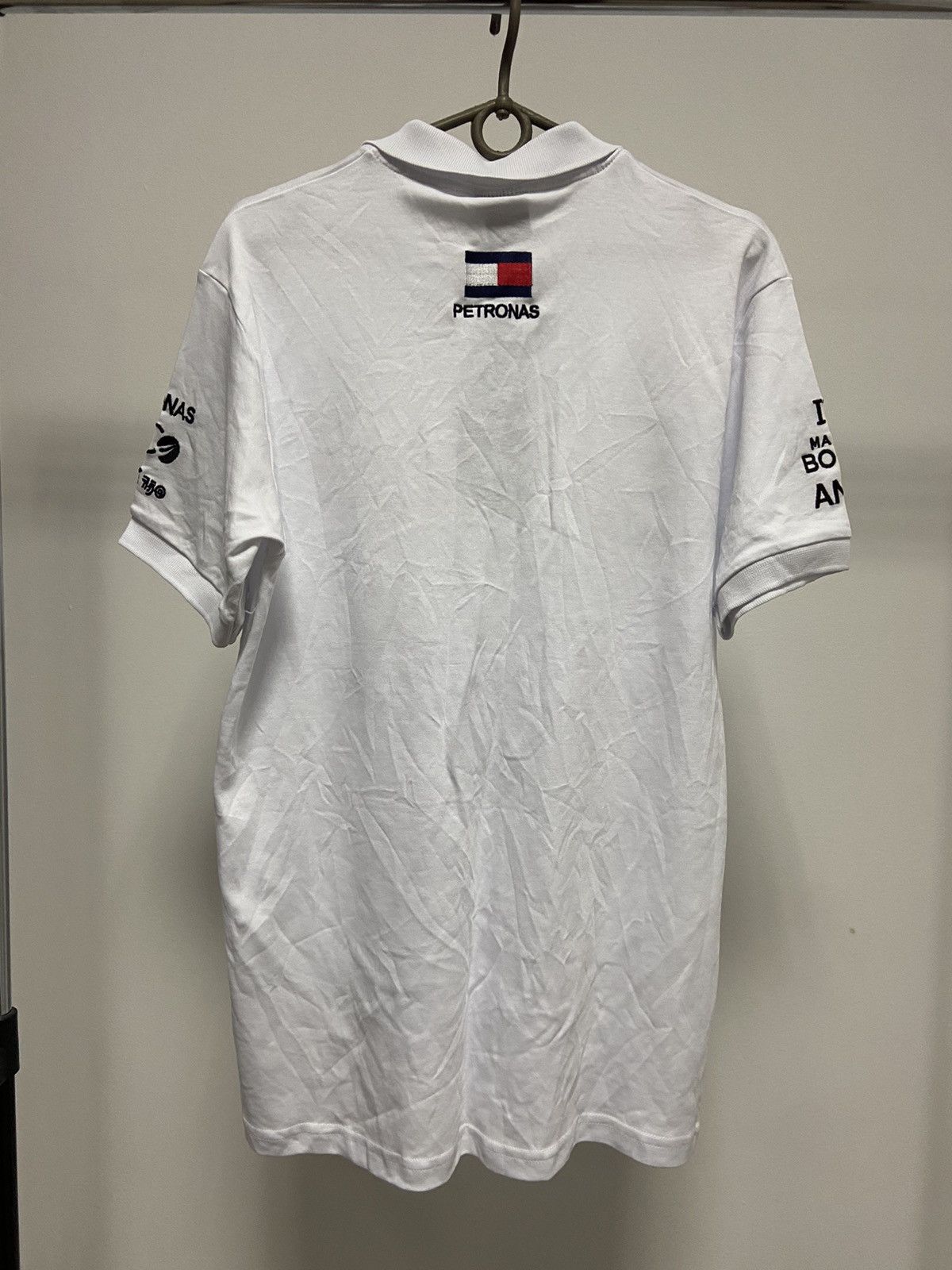 Mercedes-Benz × Vintage Mercedes Benz Racing polo t shirt Big Logo petronas Size US L / EU 52-54 / 3 - 2 Thumbnail
