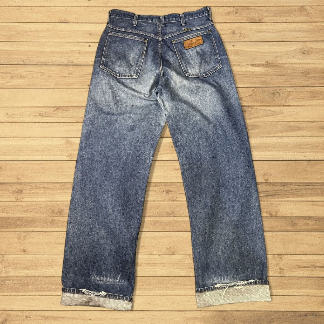Wrangler Vintage Wideleg Wrangler Blue Bell Selvedge Aging Wash Denim Size US 32 / EU 48 - 2 Thumbnail