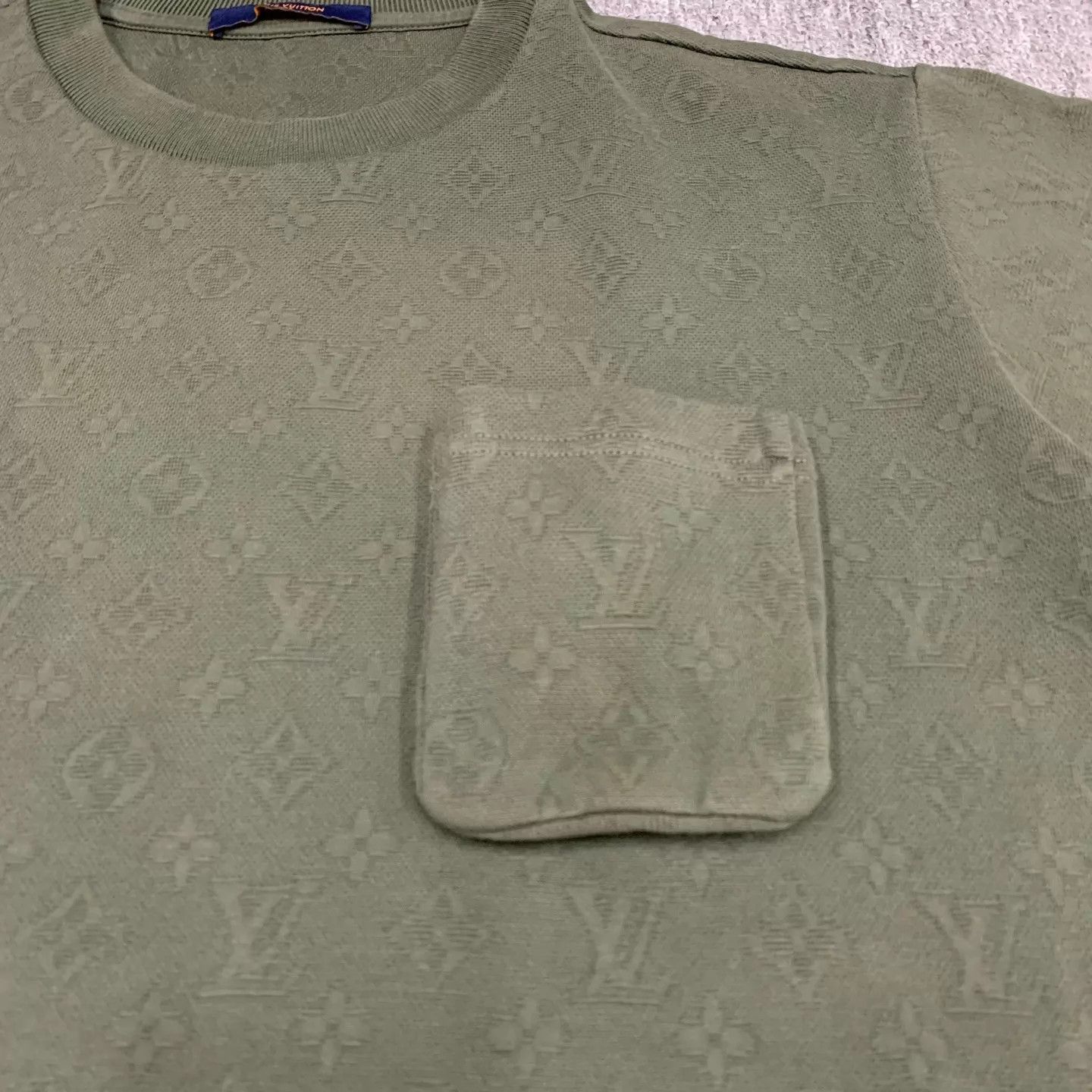 Louis Vuitton LV Green Monogram All Over Logo SS L 95 New Size US L / EU 52-54 / 3 - 5 Thumbnail