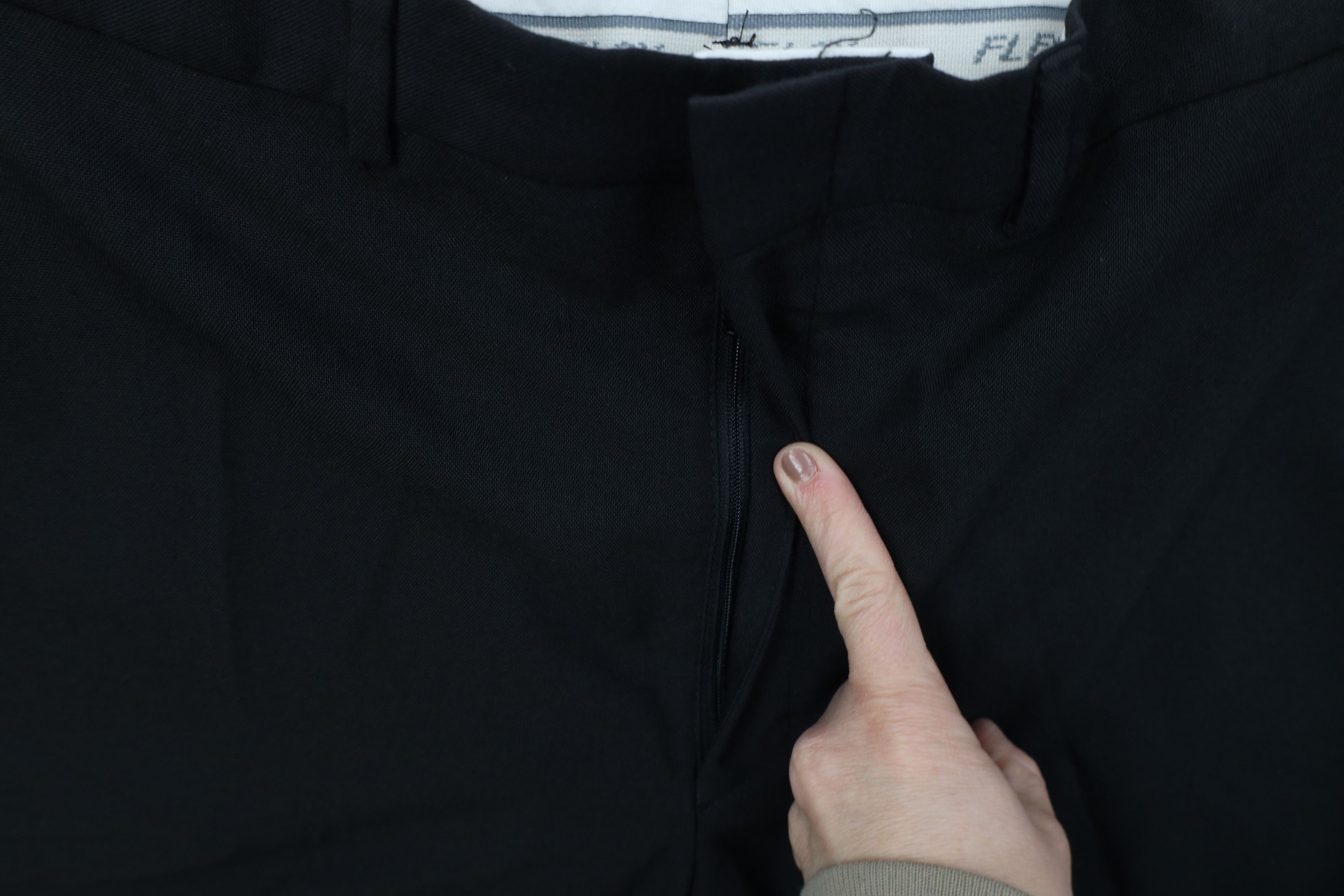 Vintage Vintage 70s Streetwear Knit Wide Leg Chino Pants Black USA Size US 36 / EU 52 - 5 Thumbnail