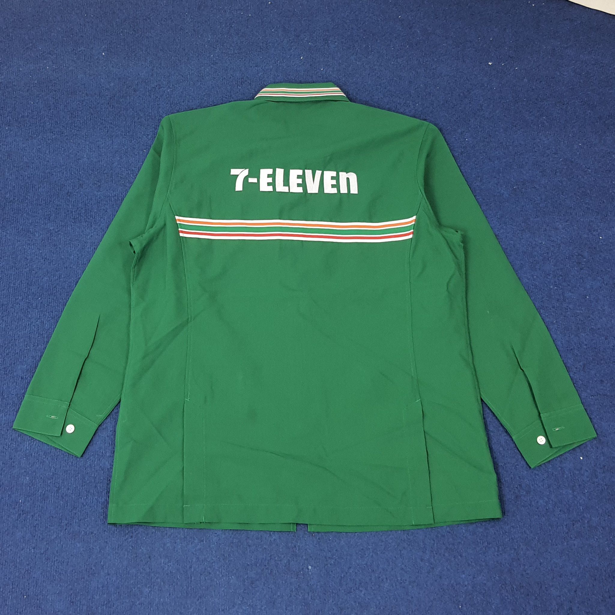 Japanese Brand × Vintage Vintage 7 Eleven Japan Staff Uniform Jacket C219N40 Size US M / EU 48-50 / 2 - 1 Thumbnail
