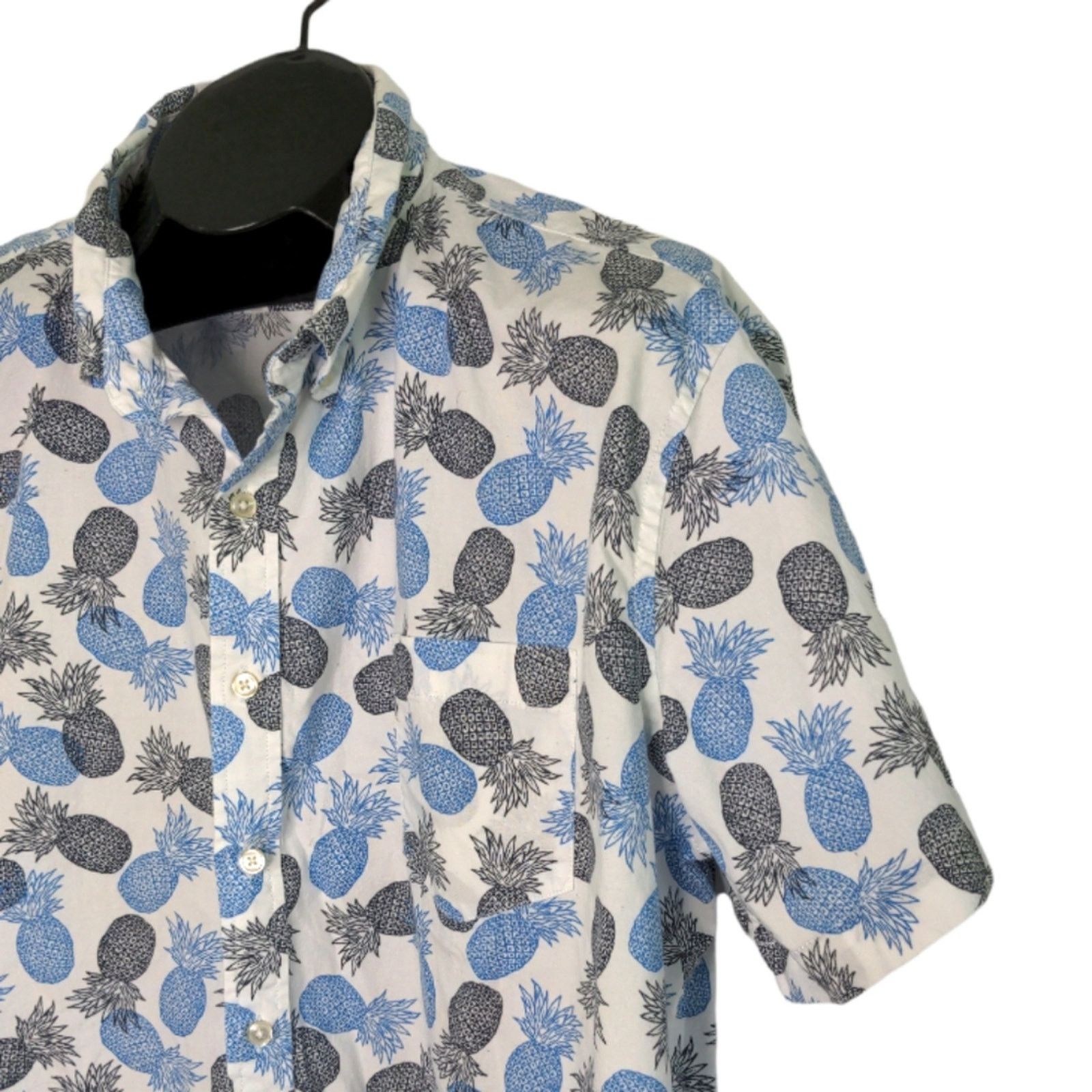Sonoma SONOMA Blue Black Pineapple Hawaiian Style Shirt XXL Size US XXL / EU 58 / 5 - 3 Thumbnail