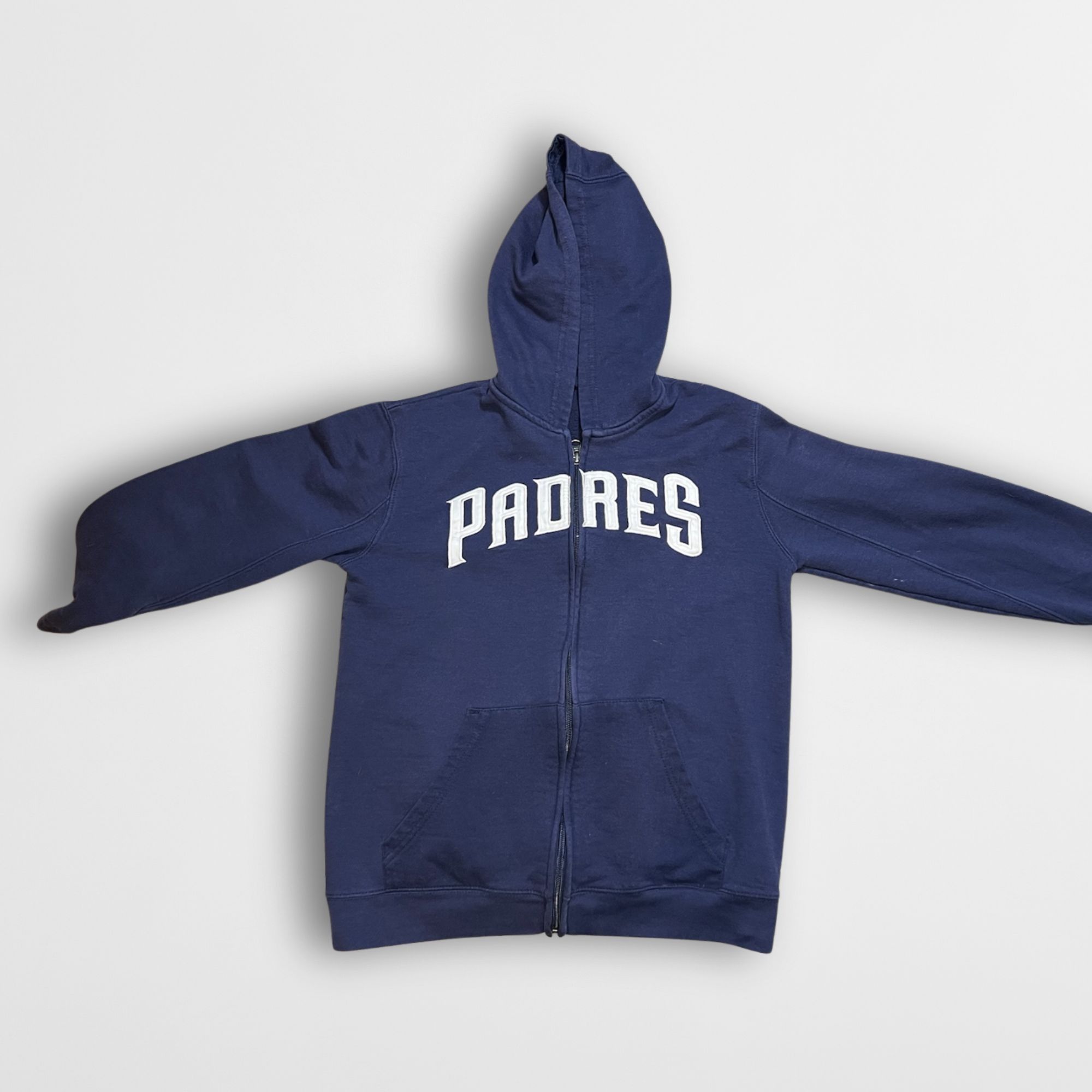 Other San Diego Padres Boys Size 14 Navy Zip-Up Hoodie With Embroi Size US M / EU 48-50 / 2 - 2 Thumbnail
