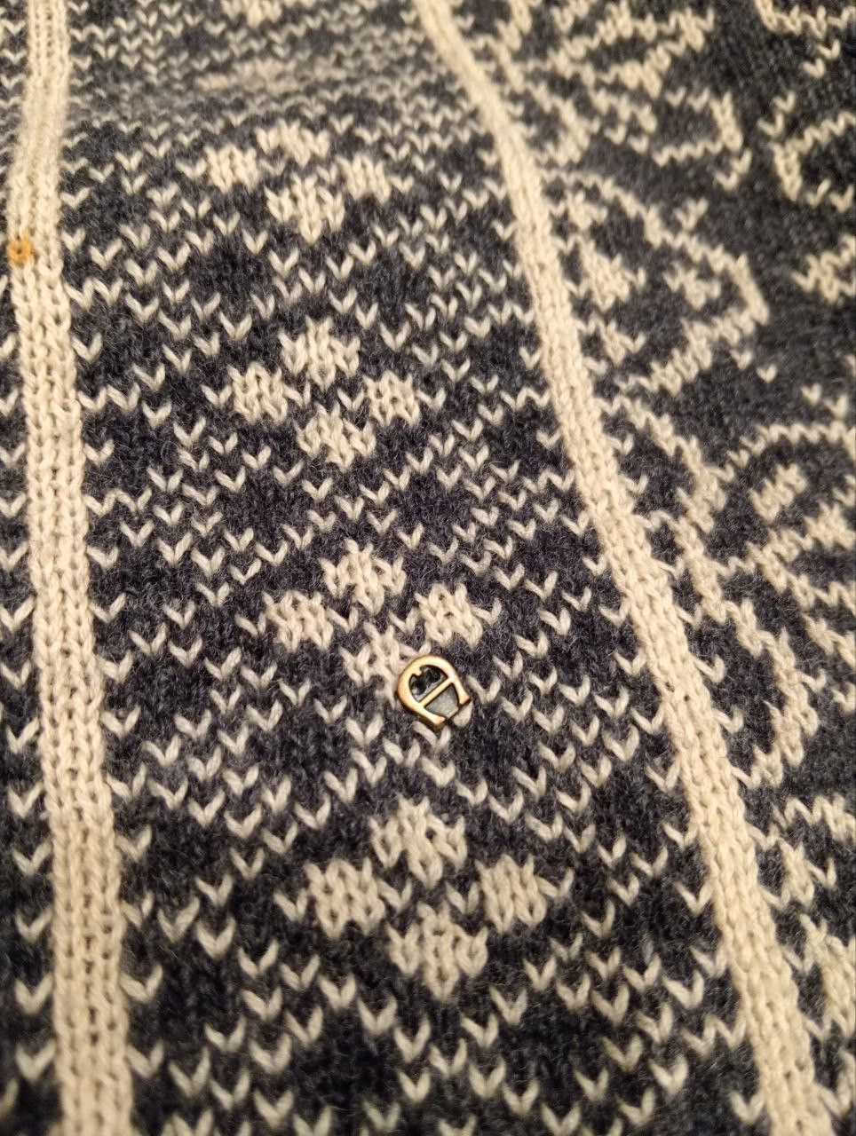 Aigner VINTAGE AIGNER KNITTED SWEATER - SIZE S DARK GREY Size US S / EU 44-46 / 1 - 7 Thumbnail