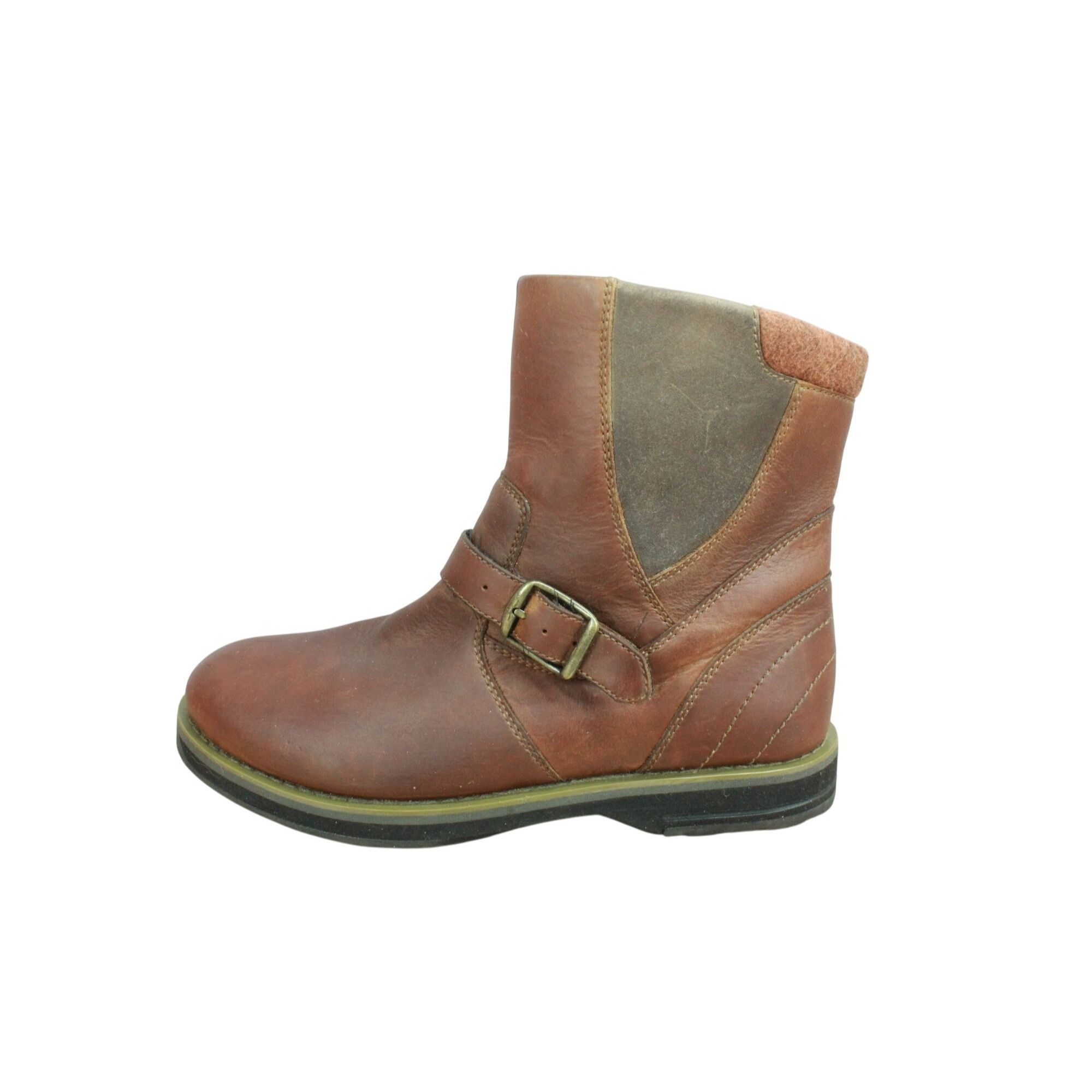 L.L. Bean × Leather LL Bean Park Ridge Leather Side Zip Buckle Casual Boots Size US 7 / IT 37 - 1 Thumbnail