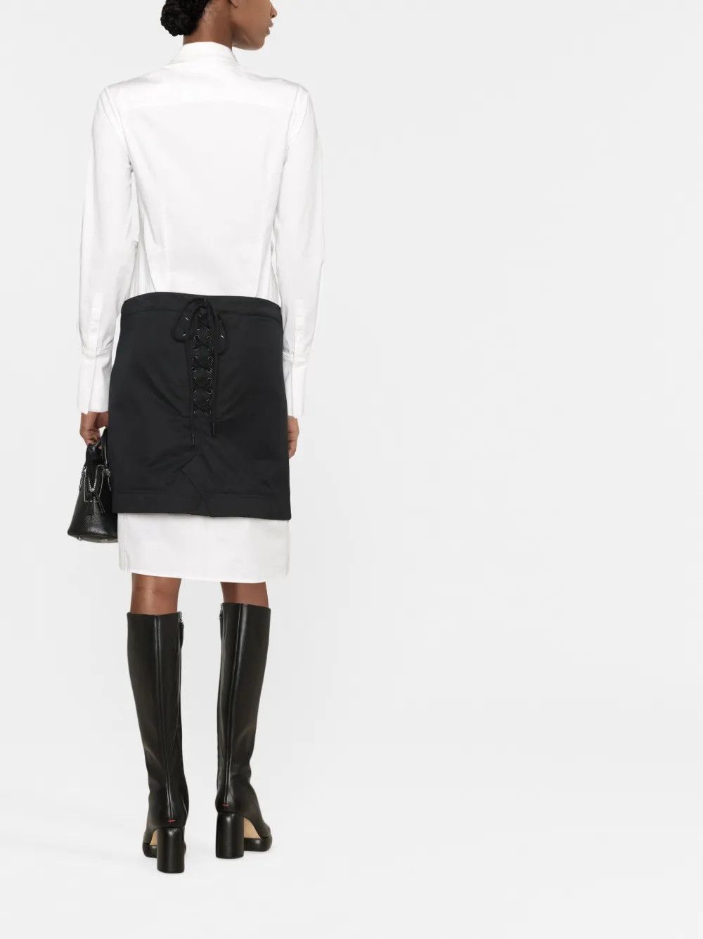 Maison Margiela o1y0625 Mini Skirt in Black Size 28" / US 6 / IT 42 - 4 Thumbnail