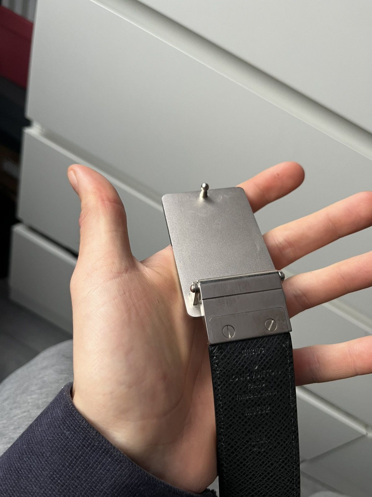 Louis Vuitton Louis Vuitton black belt Size 40 - 3 Thumbnail
