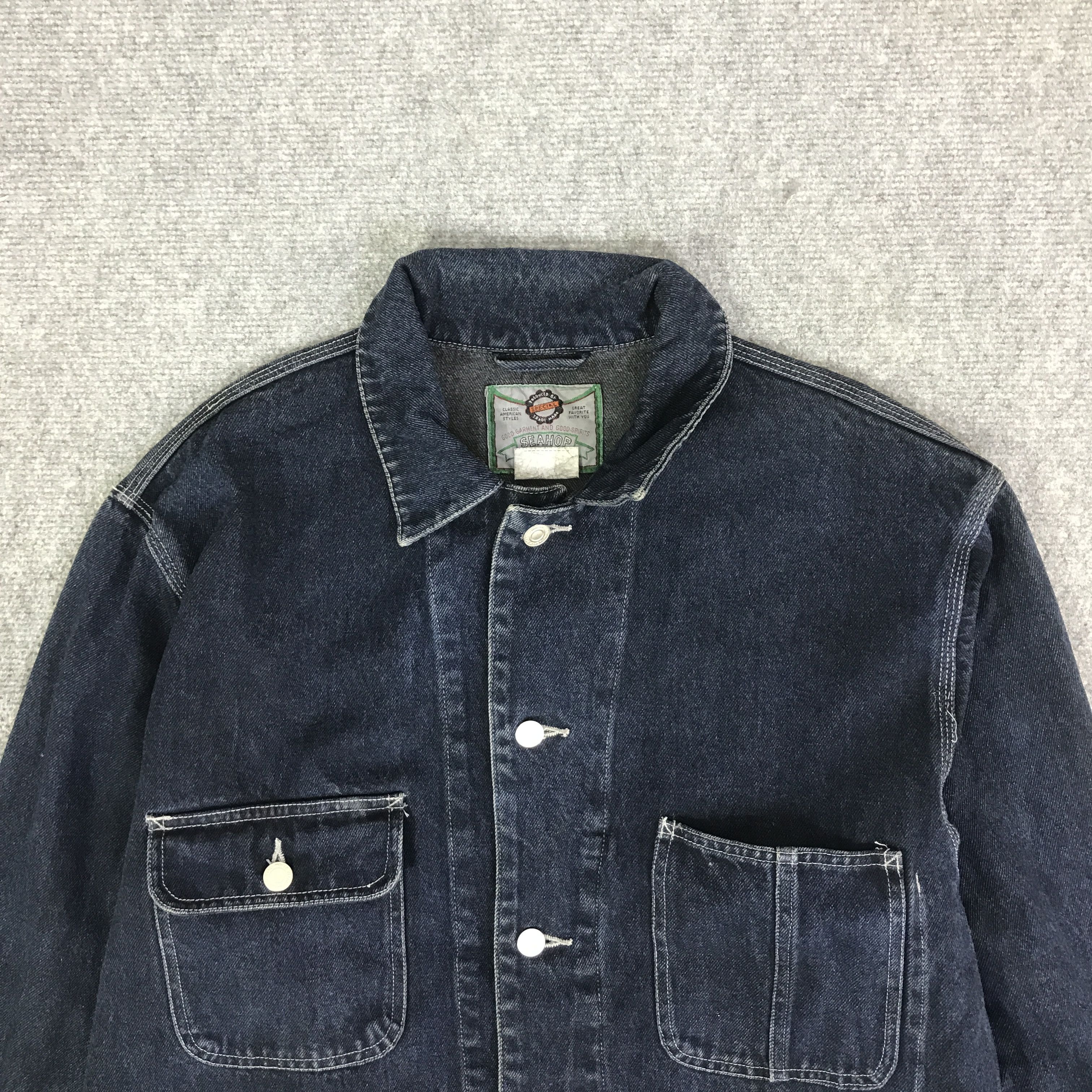 Japanese Brand SEAHOP DENIM JACKET K115B7 Size US L / EU 52-54 / 3 - 2 Thumbnail