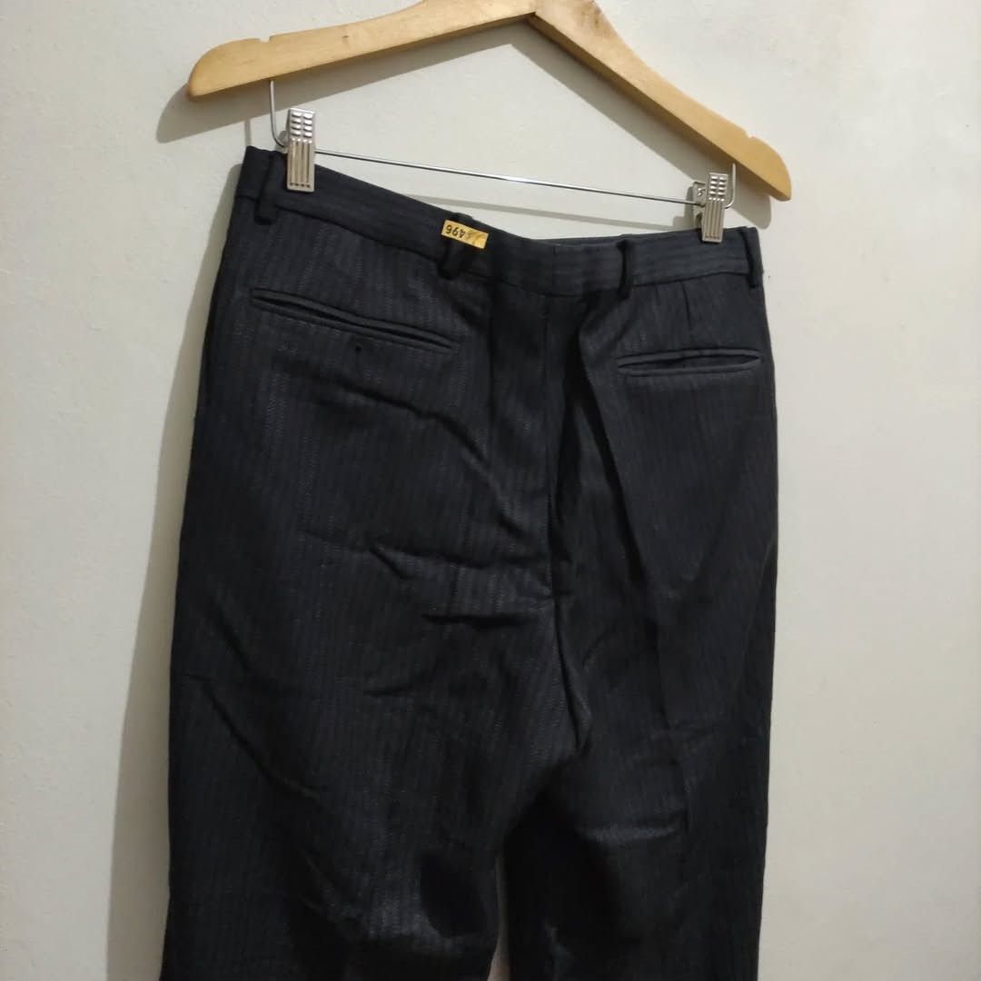 Versace Vintage Slacks Versace Wool Blend, Fine Line Motif Size US 32 / EU 48 - 15 Thumbnail