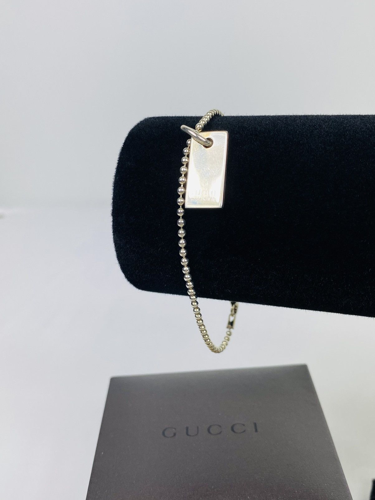 Gucci Gucci .925 Silver Logo Bracelet Size ONE SIZE - 2 Thumbnail