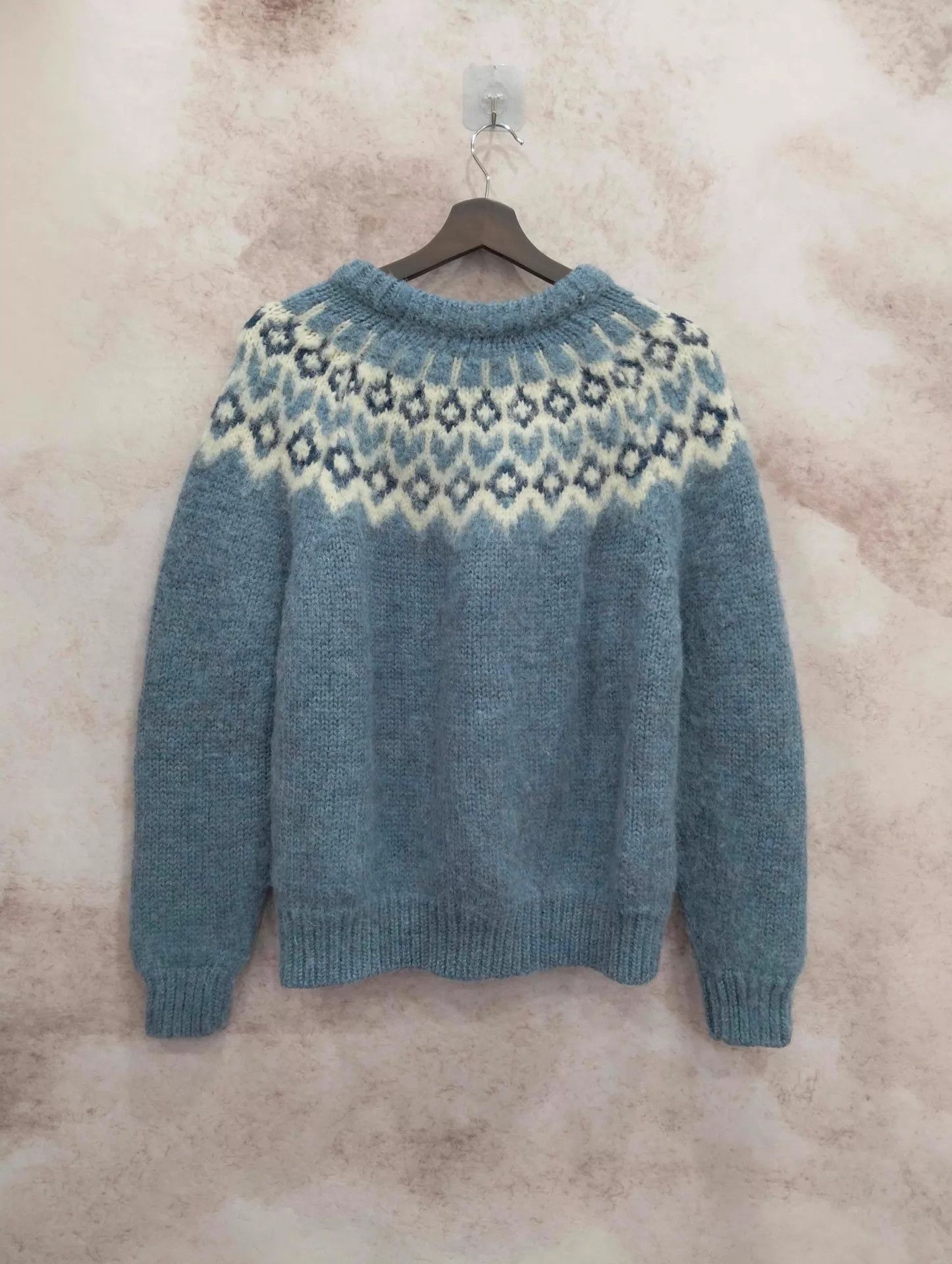 Celine Celine blue Fair Isle sweater XS Size XS / US 0-2 / IT 36-38 - 2 Thumbnail