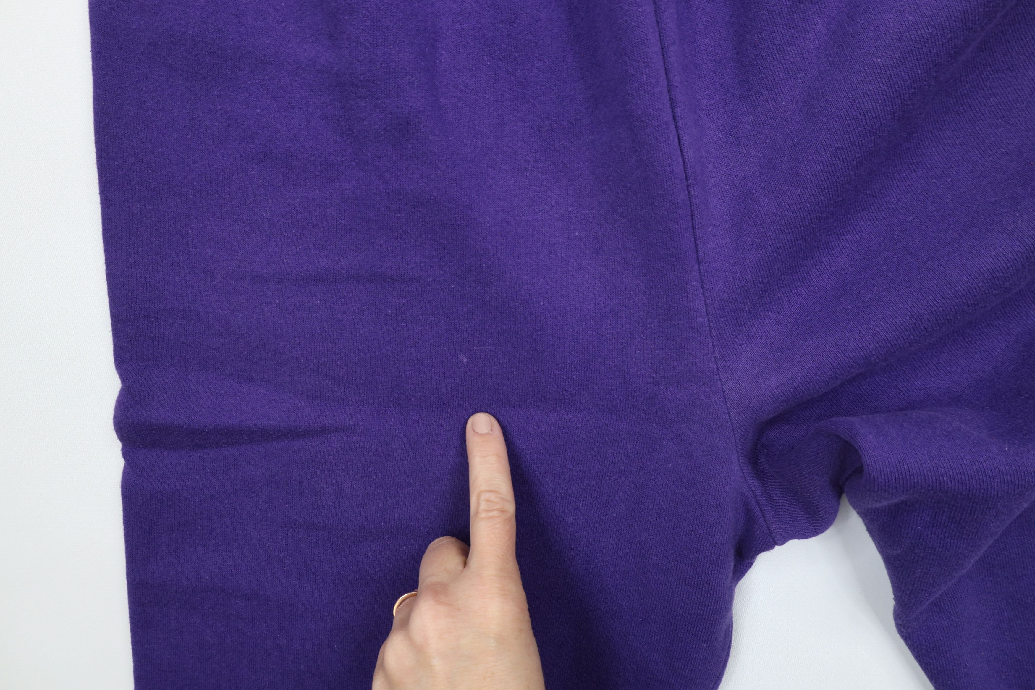 Vintage Vintage 90s Streetwear Blank Sweatpants Joggers Purple USA Size 28" / US 6 / IT 42 - 7 Thumbnail