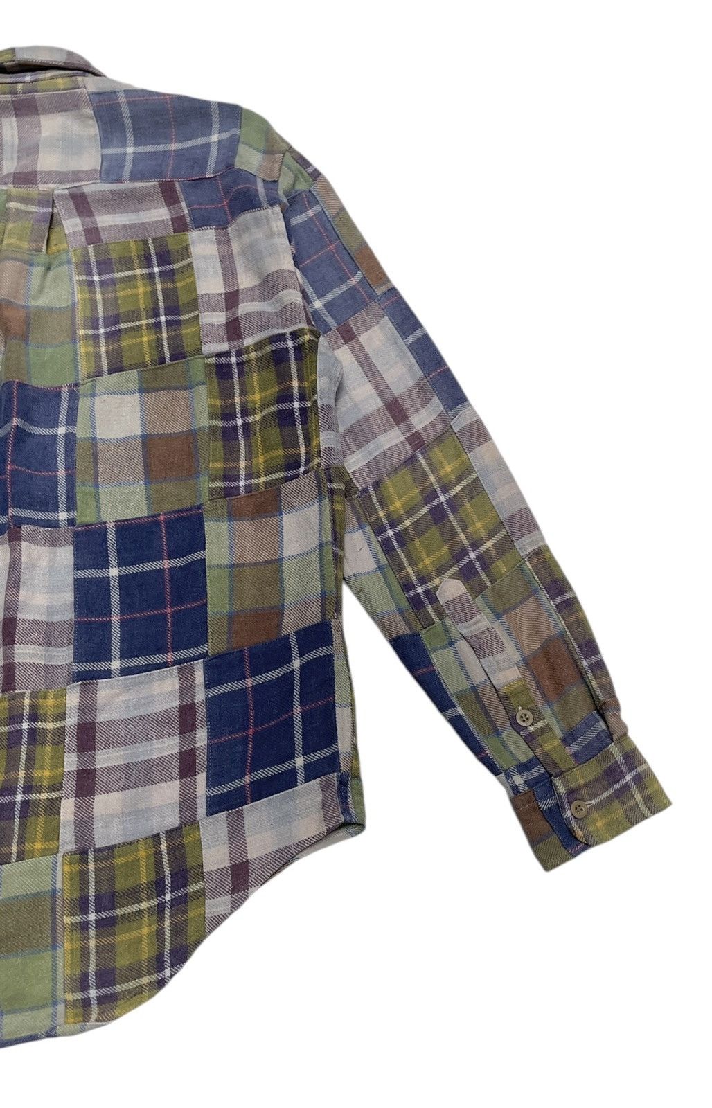 Pherrow's Rare Vintage Japanese Brand Pherrows Patchwork Shirt 1990s Size US M / EU 48-50 / 2 - 8 Thumbnail