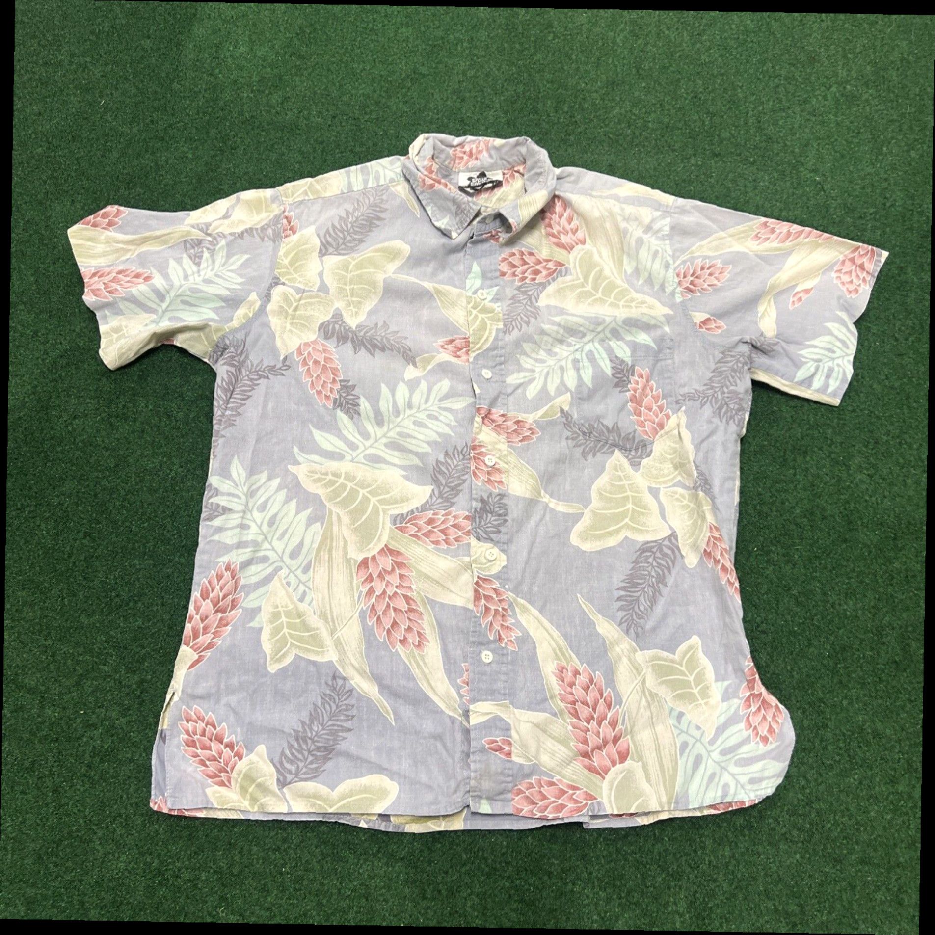 Hilo Hattie HILO HATTIE MENS LARGE VINTAGE HAWAIIAN FLORAL SHIRT HAWAII MADE CAMP Size US L / EU 52-54 / 3 - 1 Thumbnail