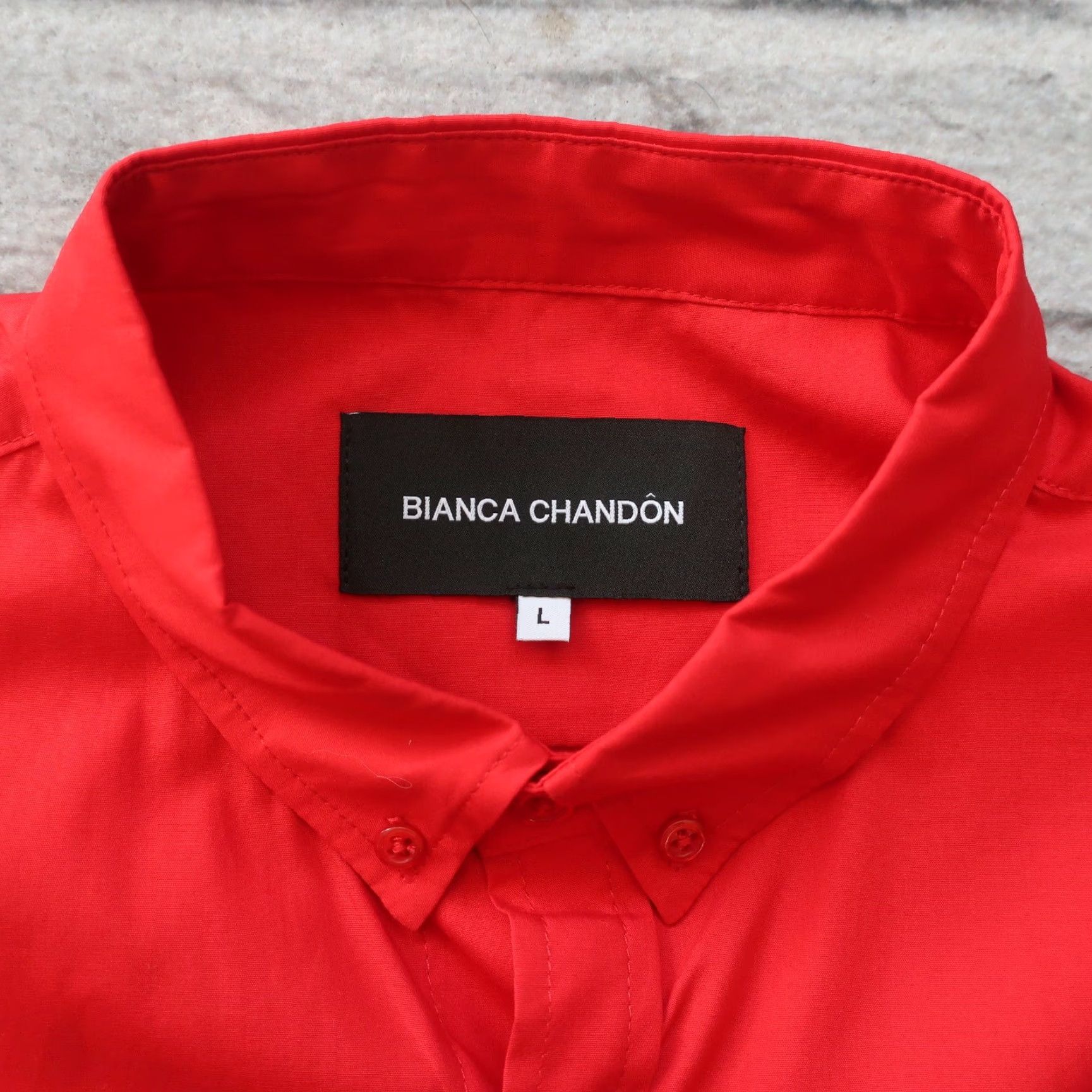 BIANCA CHANDON Bianca Chandon Western Shirt Large Red Pattern Men Size US L / EU 52-54 / 3 - 6 Thumbnail