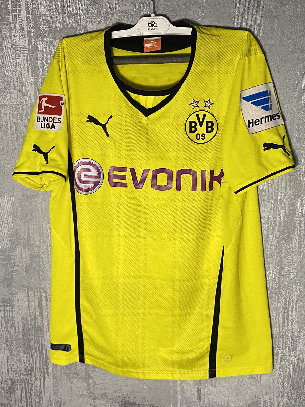 Puma × Vintage 2013 Puma Borussia Dortmund Soccer Jersey #11 Reus Size US L / EU 52-54 / 3 - 1 Thumbnail