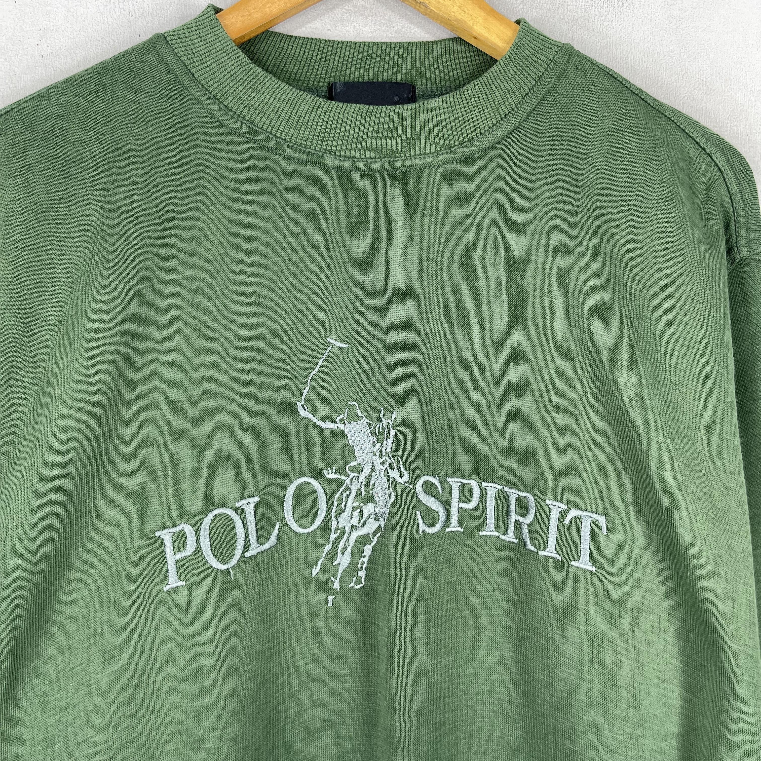 Japanese Brand Vintage POLO SPIRIT Spellout Big Logo Embroidery Sweatshirt Size US M / EU 48-50 / 2 - 2 Thumbnail