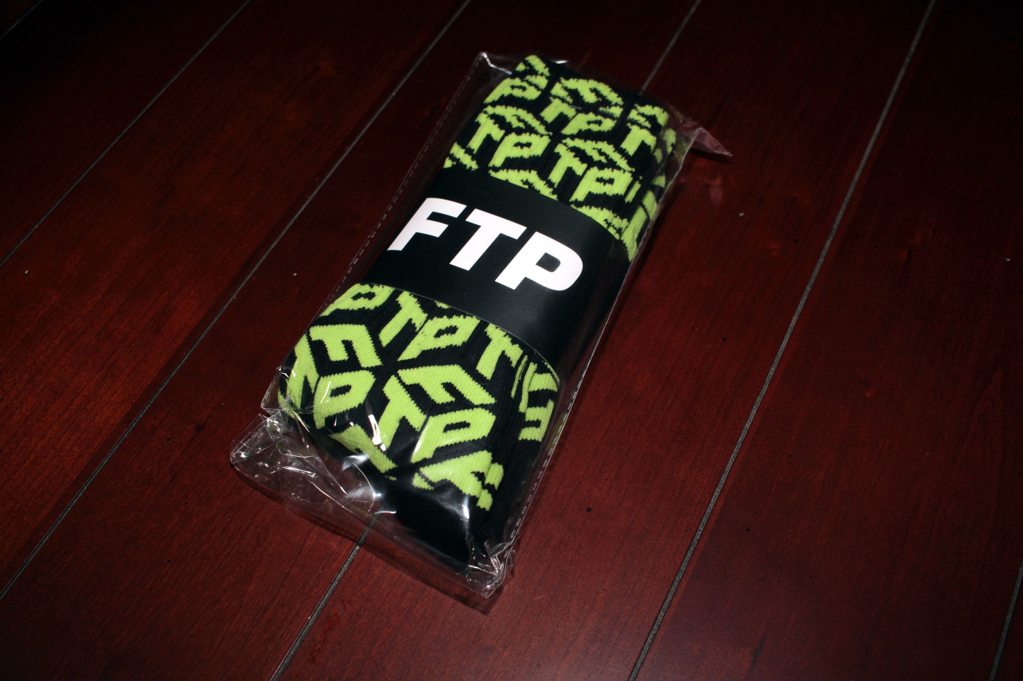 Fuck The Population FTP Dimension Logo Socks (Acid Lime / Black) Size ONE SIZE - 1 Thumbnail