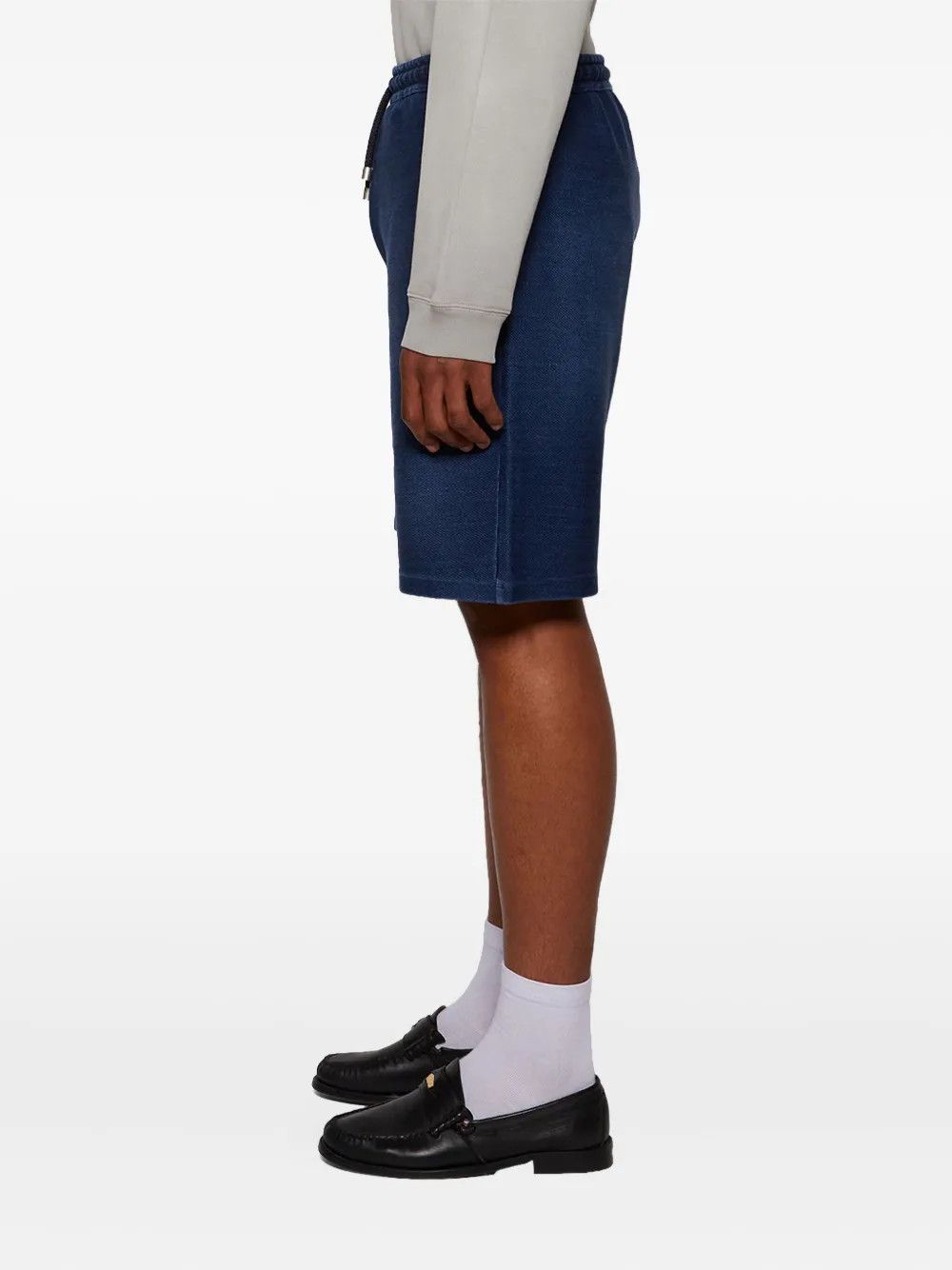 Loewe o1mle0226 Logo Patch Bermuda Shorts in Blue Size US 36 / EU 52 - 4 Thumbnail