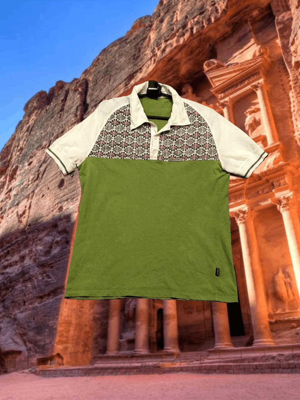 Just Cavalli Vintage Polo green Just Cavalli T-shirt Y2K size L Size US L / EU 52-54 / 3 - 1 Thumbnail