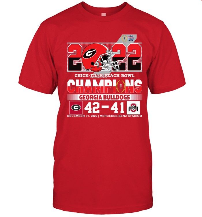 Designer 2 Sided 2022 Georgia Bulldogs Champs T-Shirt Size M / US 6-8 / IT 42-44 - 1 Thumbnail