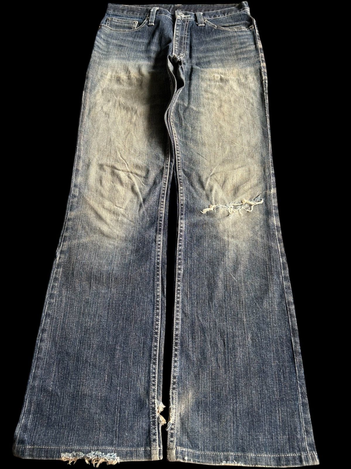 If Six Was Nine × Japanese Brand × Le Grande Bleu (L.G.B.) 🔥FLARE🔥 RUSTY MADE IN JAPAN Distressed Denim Size US 29 - 1 Thumbnail