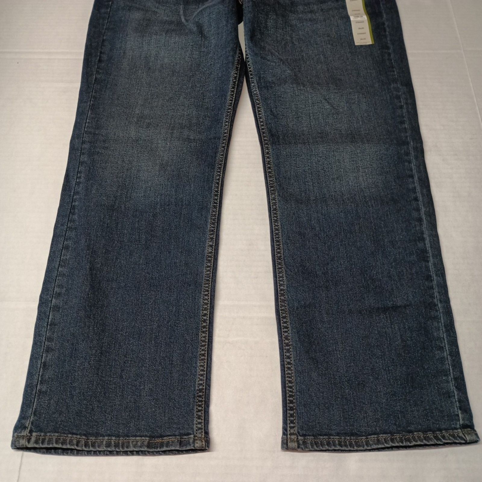 Levi's Signature By Levi Straight Jeans Mens 36x30 Blue Cotton Flex Size US 36 / EU 52 - 3 Thumbnail
