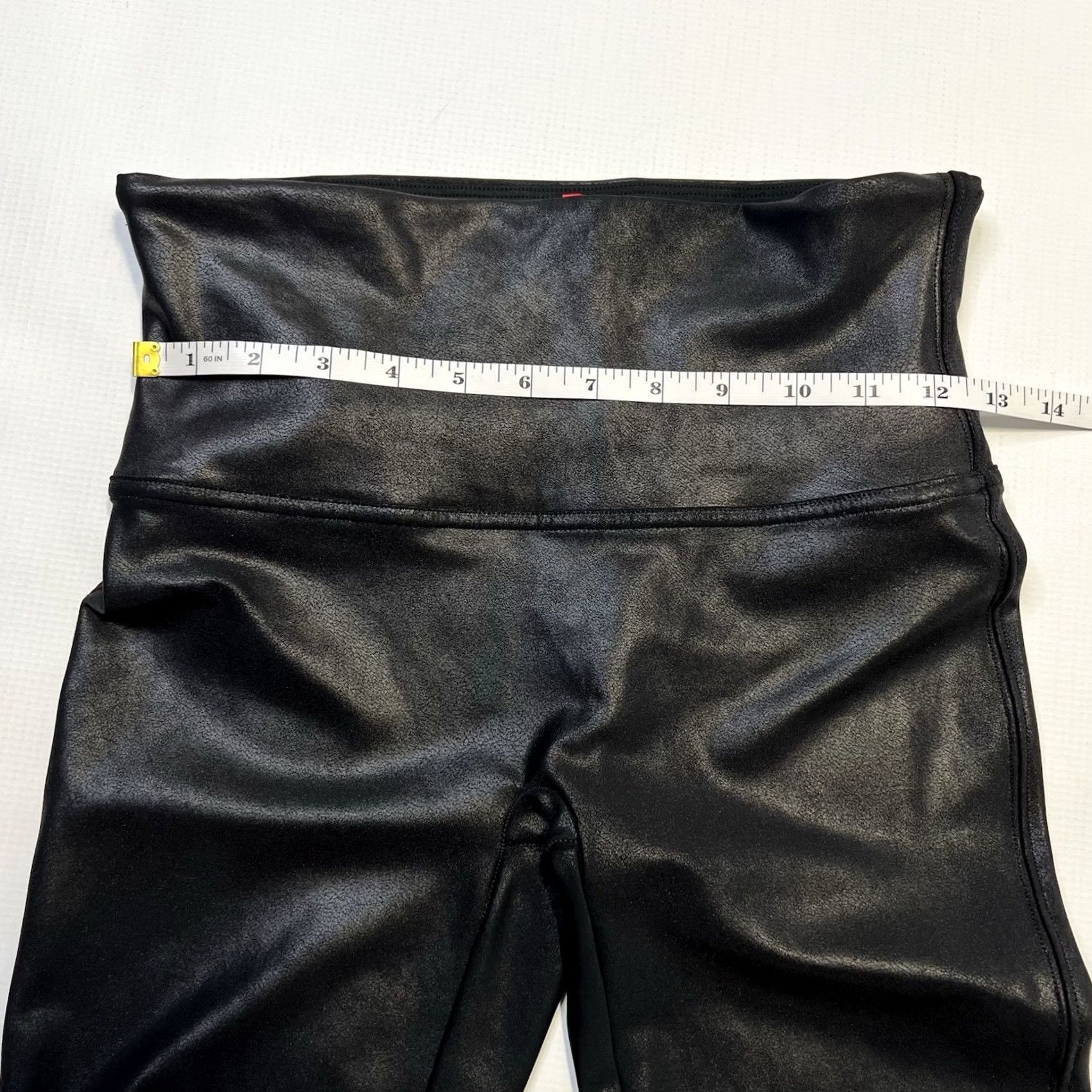 Spanx SPANX Faux Leather Leggings Women's Black Shiny Shaping Pants Large L Size 36" / US 14 / IT 50 - 3 Thumbnail