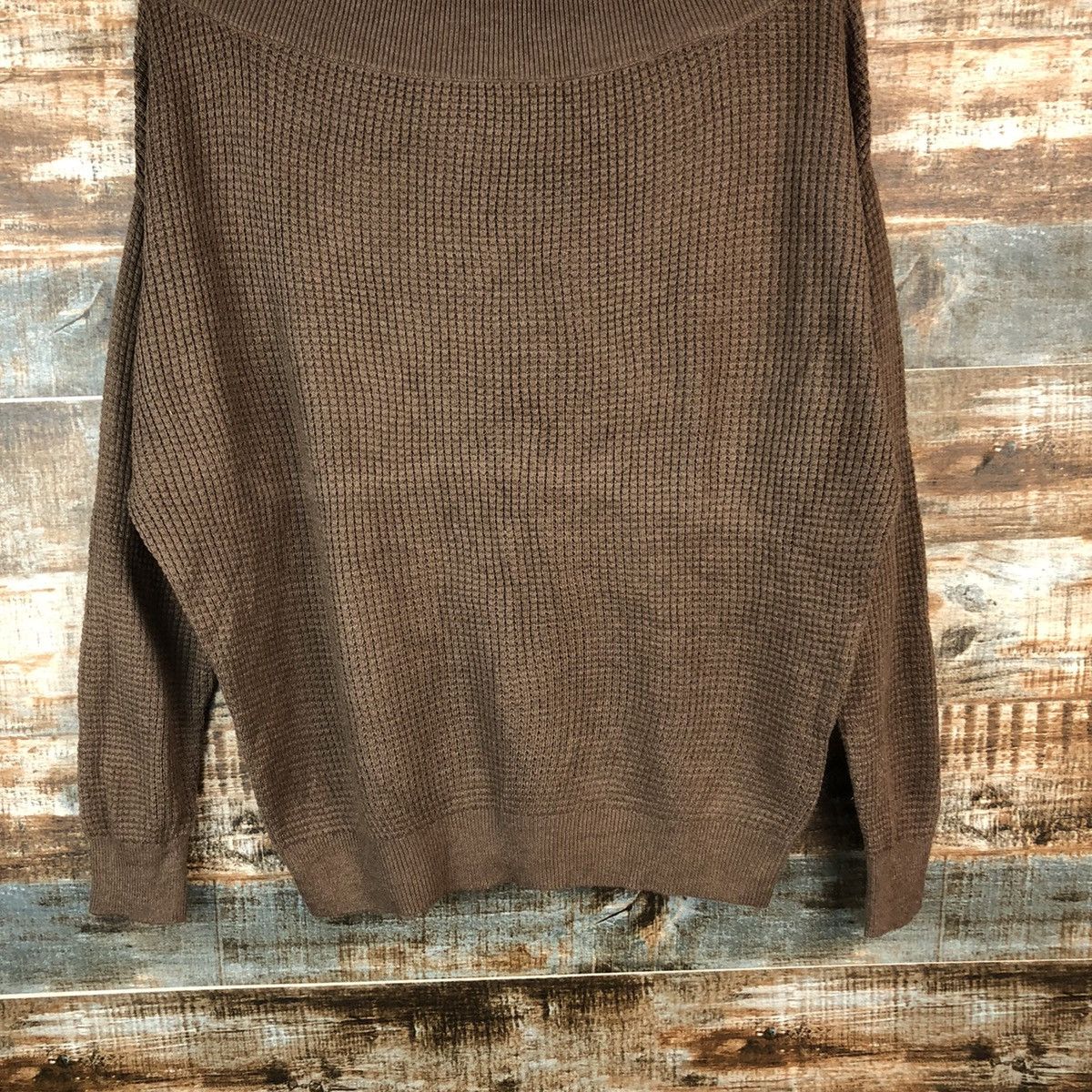 Homespun Knitwear × Japanese Brand Opaque Clip tokyo japan Brown Knitwear #A1338 Size L / US 10 / IT 46 - 6 Thumbnail