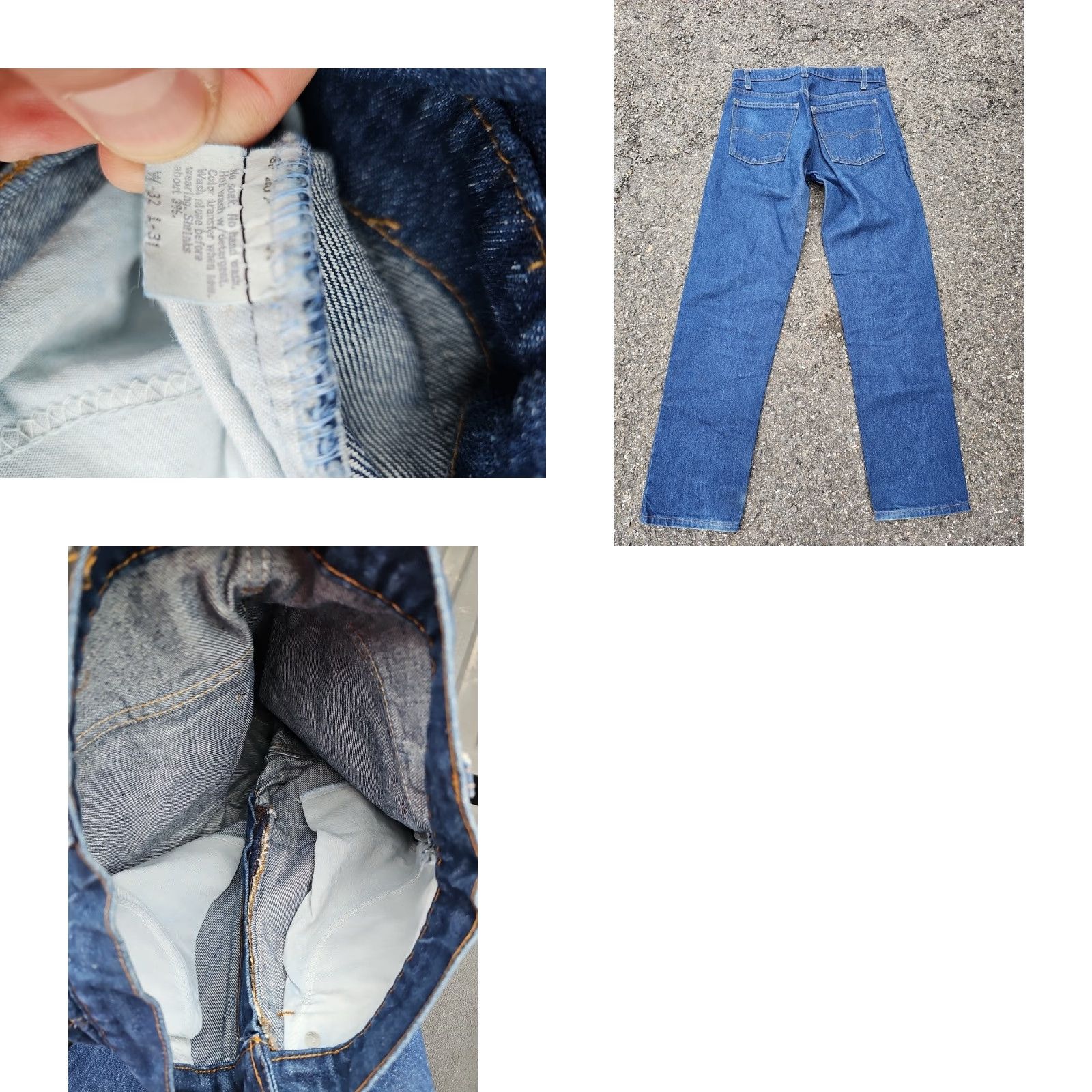 Levi's VTG Levi's 505 Jeans Mens 32 X 31 Orange Tab Dark Wash Straight Leg Denim Cotton Regular Belt Loops 90s Vintage Womens? No. Size US 32 / EU 48 - 8 Thumbnail