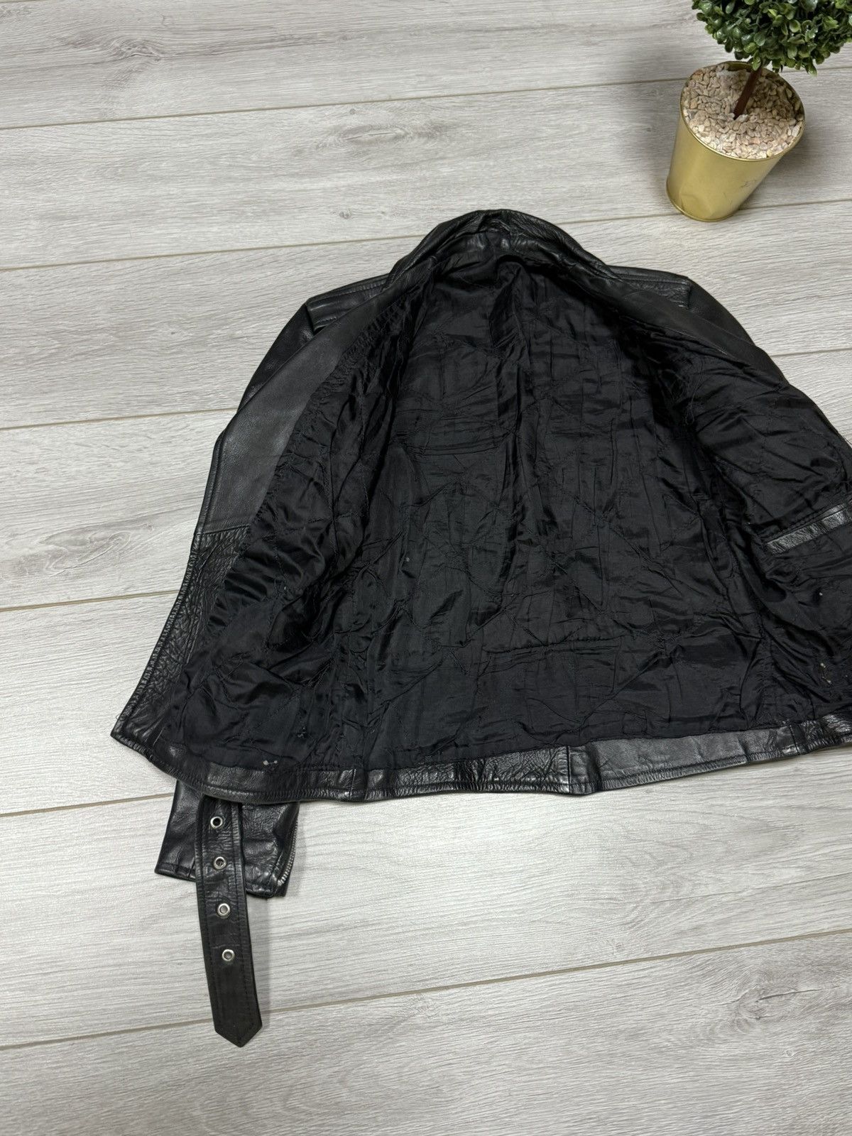Genuine Leather Leather biker jacket vintage, zip up Size XS / US 0-2 / IT 36-38 - 5 Thumbnail