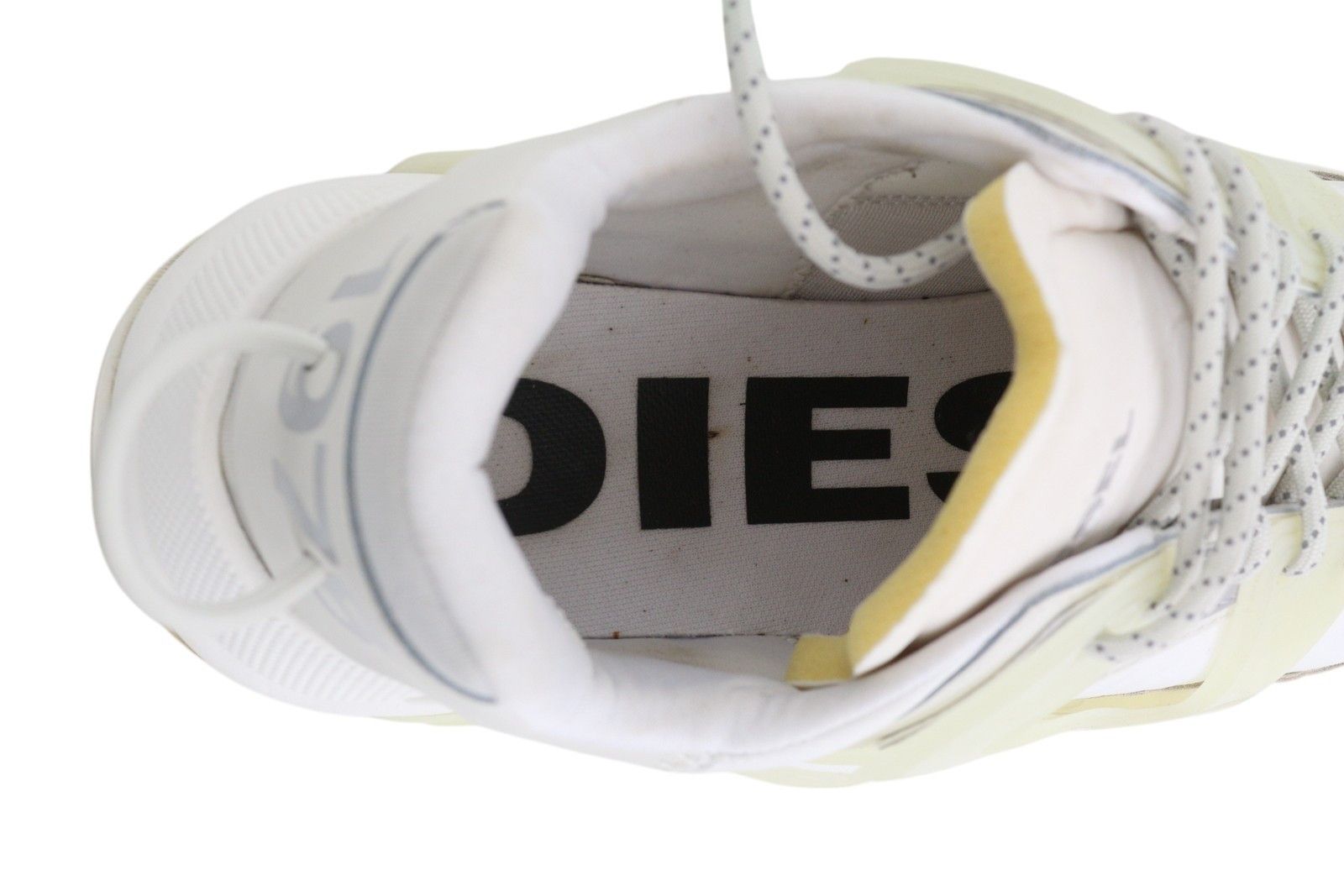 Diesel S-SERENDIPITY MASK EU44.5 White Almond Toe Low Top 40965 Size US 11.5 / EU 44-45 - 10 Thumbnail