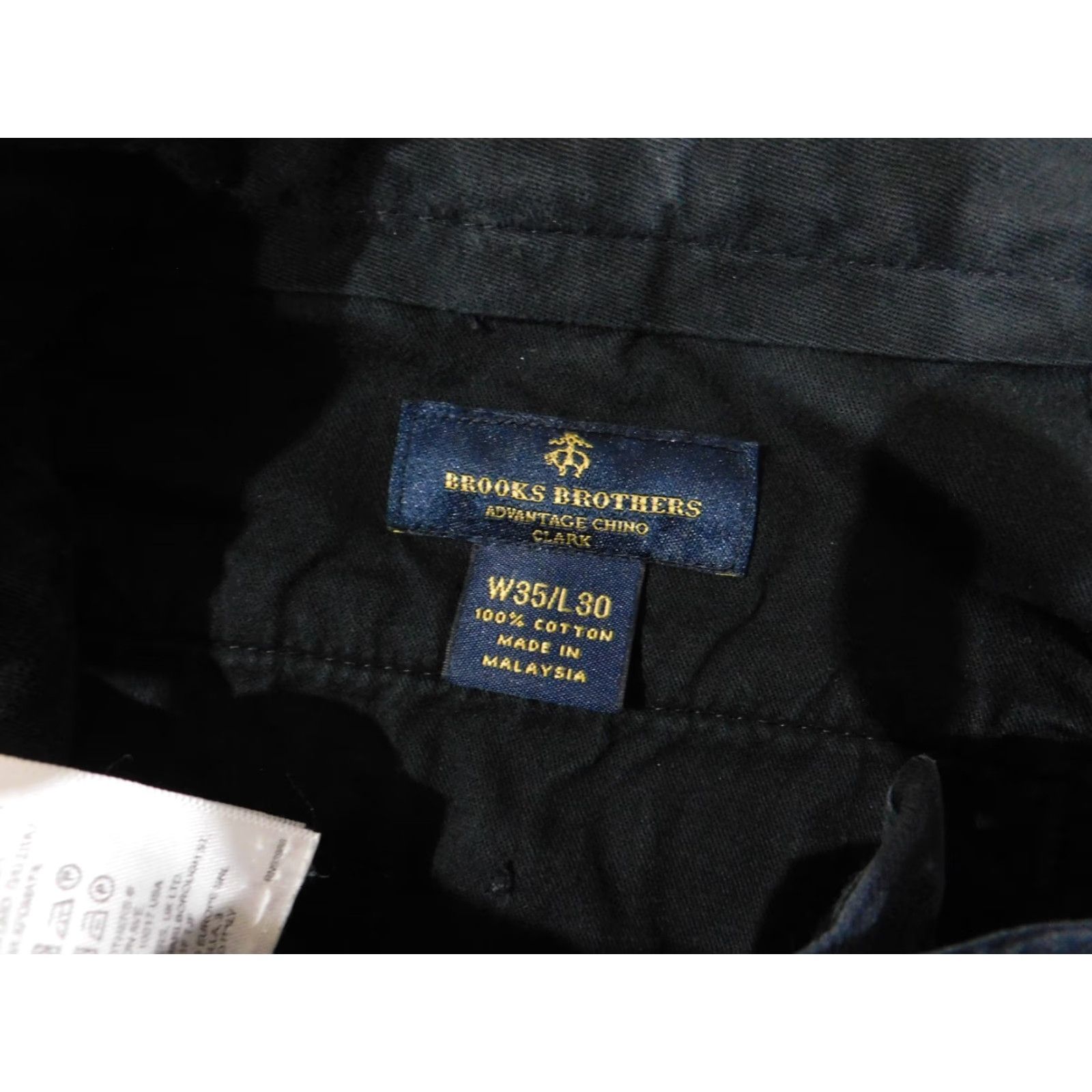 Brooks Brothers Brooks Brothers Mens Pants 35x30 Blue Straight Chino Classic Clark Fit Advantage Modern Preppy Size US 35 - 4 Thumbnail