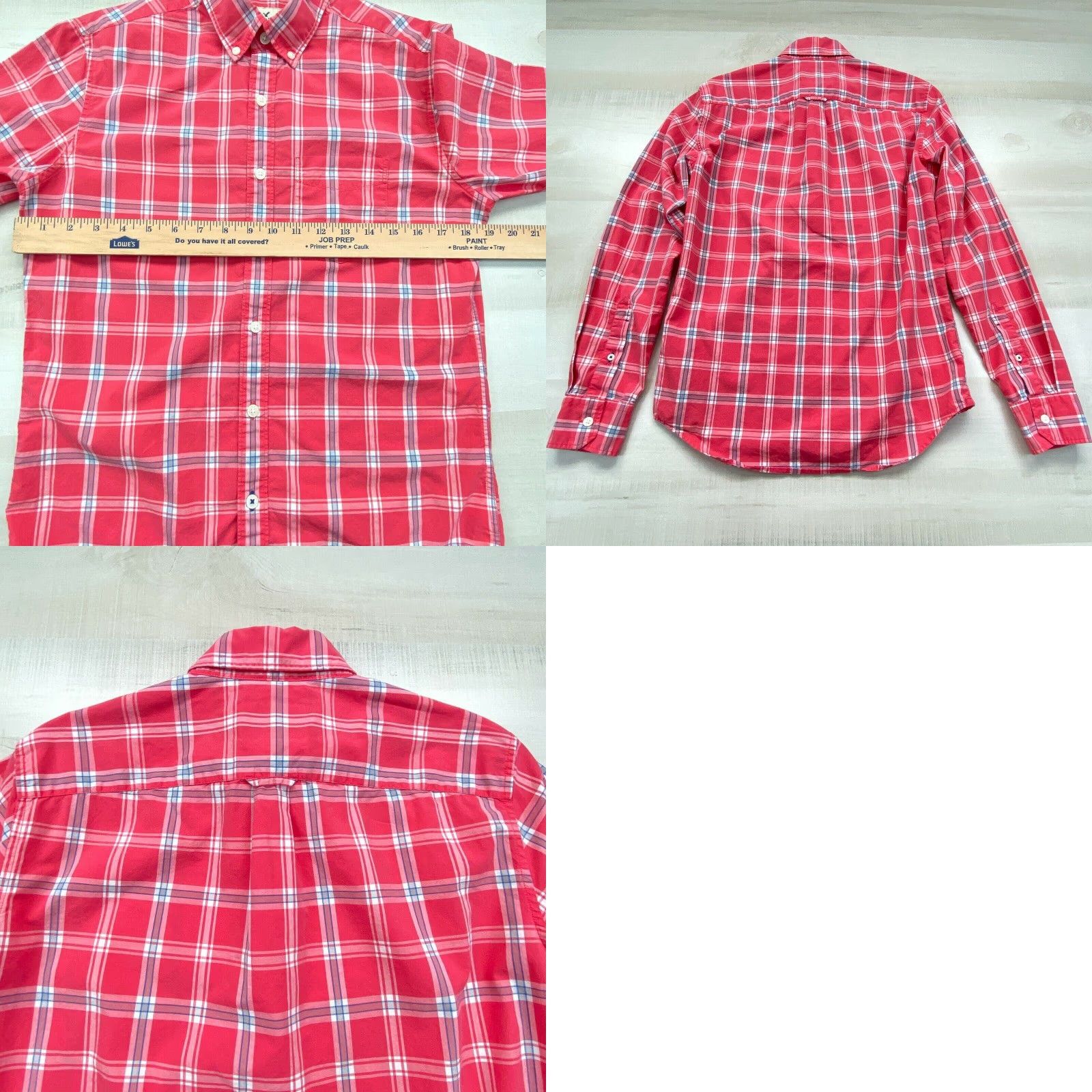 American Eagle Outfitters American Eagle Womens Plaid Button Up Shirt XS Pink Seriously Soft Classic Fit Size XS / US 0-2 / IT 36-38 - 8 Thumbnail