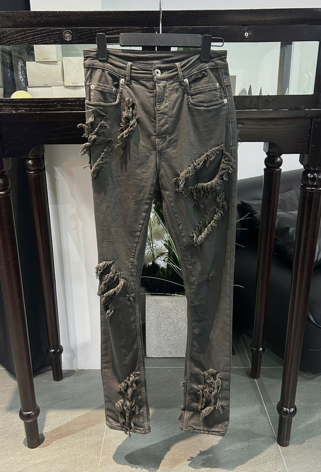 Rick Owens Drkshdw Rick Owens Drkshdw Detroit Cut Jeans Size US 30 / EU 46 - 1 Thumbnail