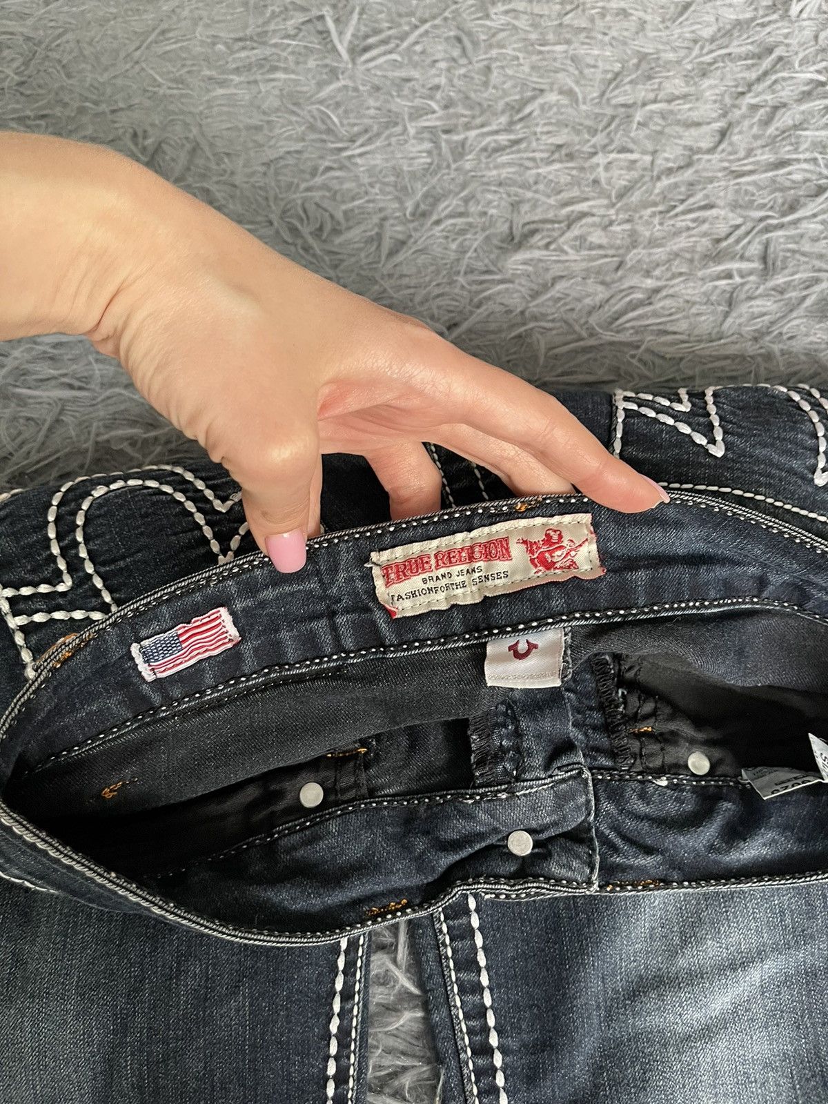 True Religion × Vintage True Religion Y2K vintage iconic denim pants jeans Size 27" / US 4 / IT 40 - 5 Thumbnail