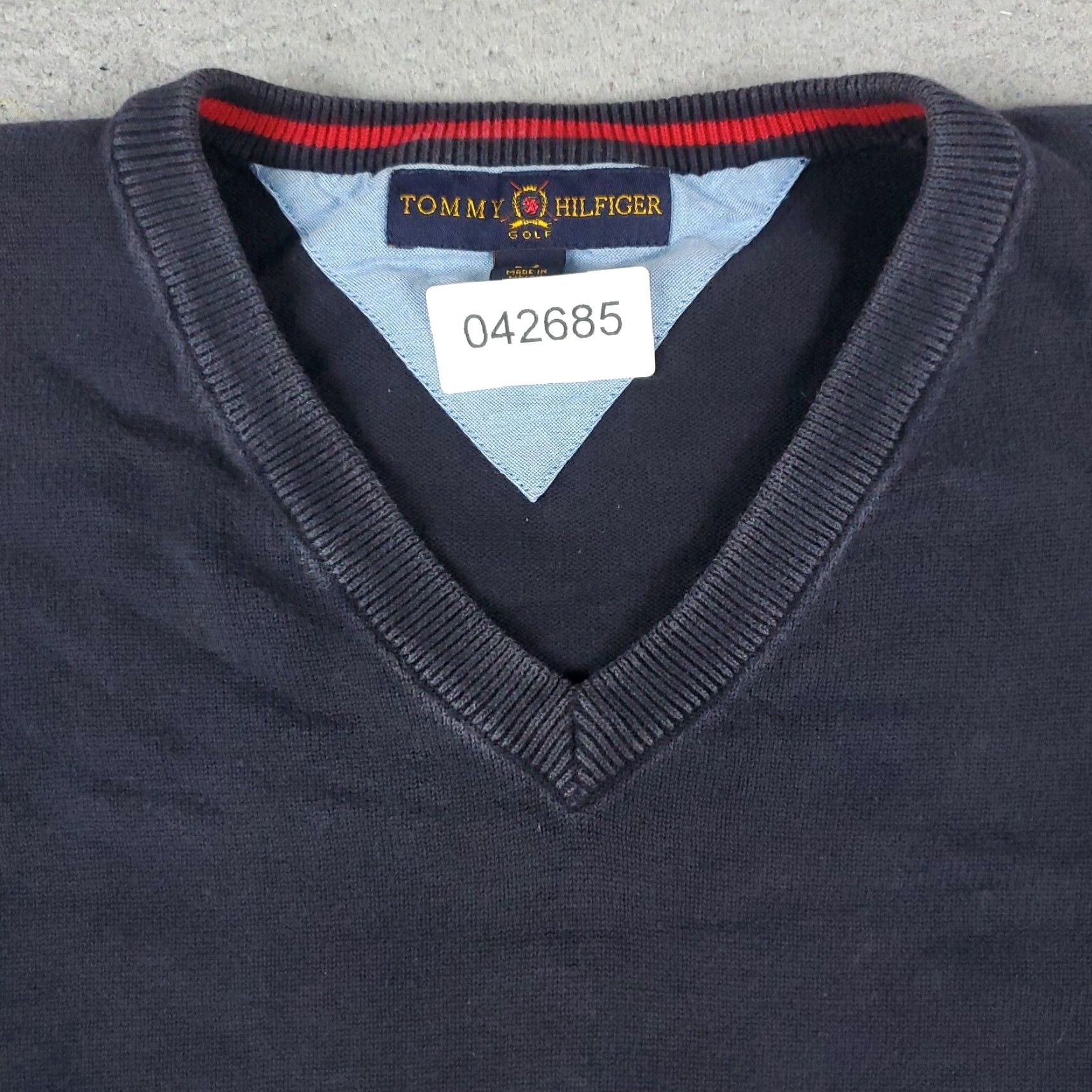 Tommy Hilfiger Tommy Hilfiger Mens Sweater Extra Large XL Blue Casual Pullover Size US XL / EU 56 / 4 - 2 Thumbnail
