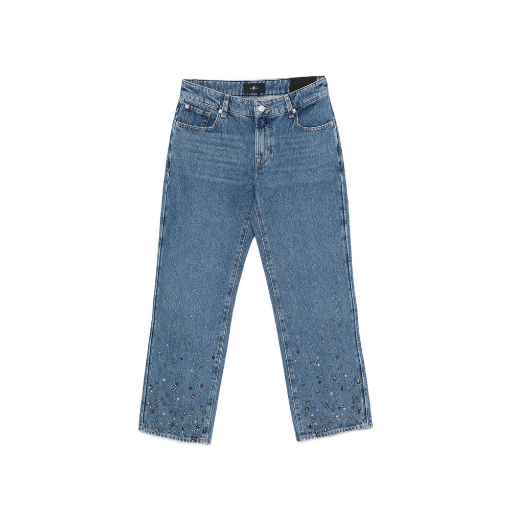 7 For All Mankind 7 For All Mankind BLUE Denim - Straight-Leg Jeans Size 24" / US 00 / IT 34 - 1 Thumbnail