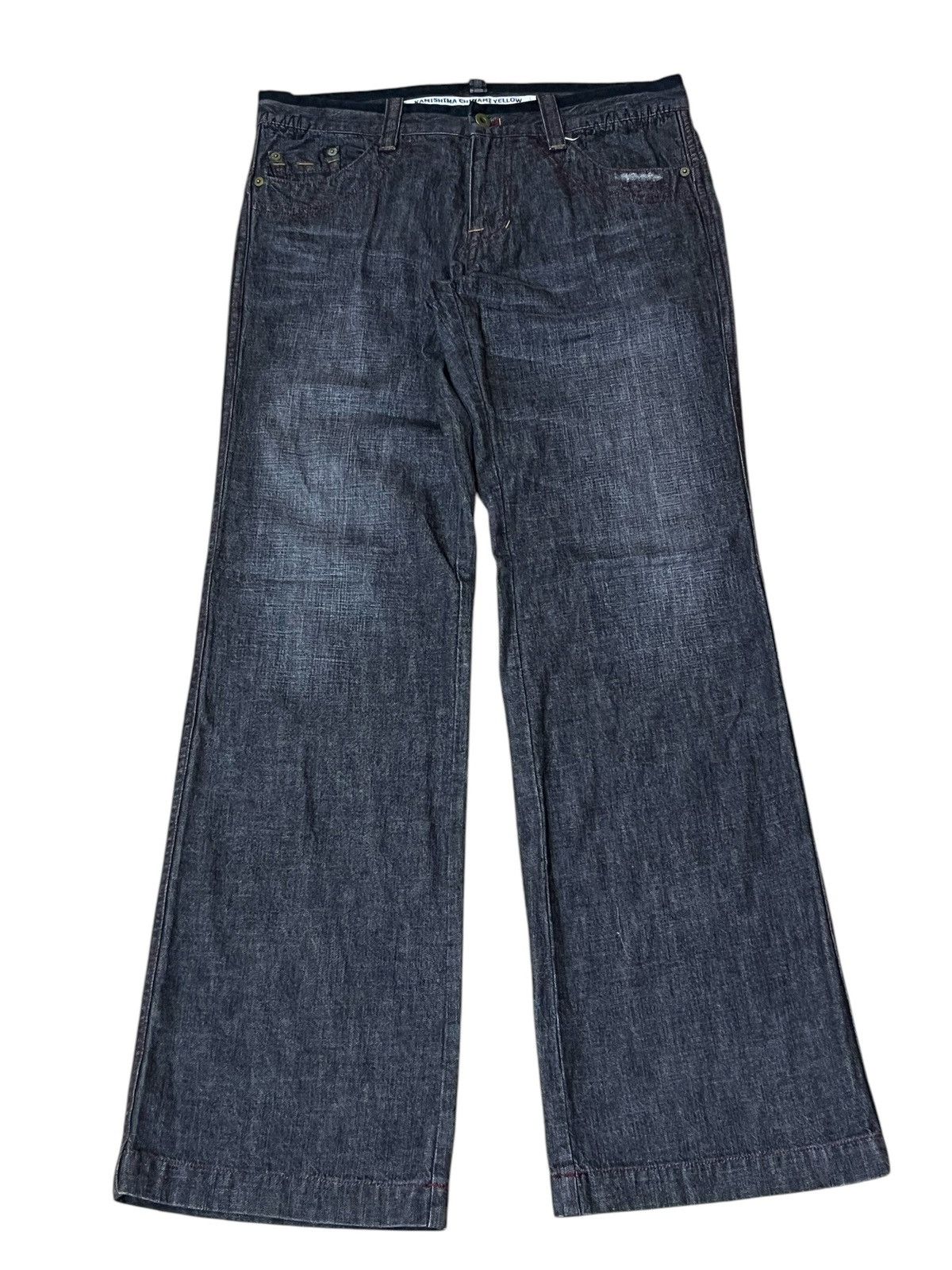 Japanese Brand JAPANESE BRAND KAMISHIMA CHINAMI YELLOW FLARED JEANS Size US 32 / EU 48 - 1 Thumbnail