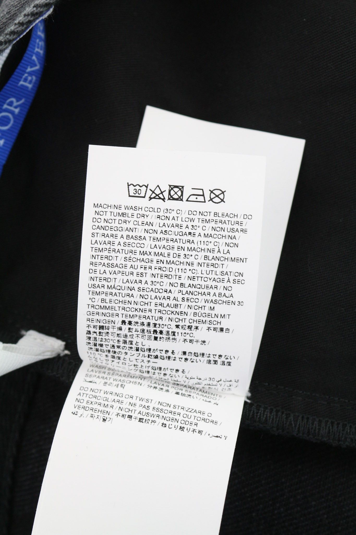 Off-White 30 Tapered 100% Cotton Vintage Black Buttoned 81878 Size US 30 / EU 46 - 8 Thumbnail