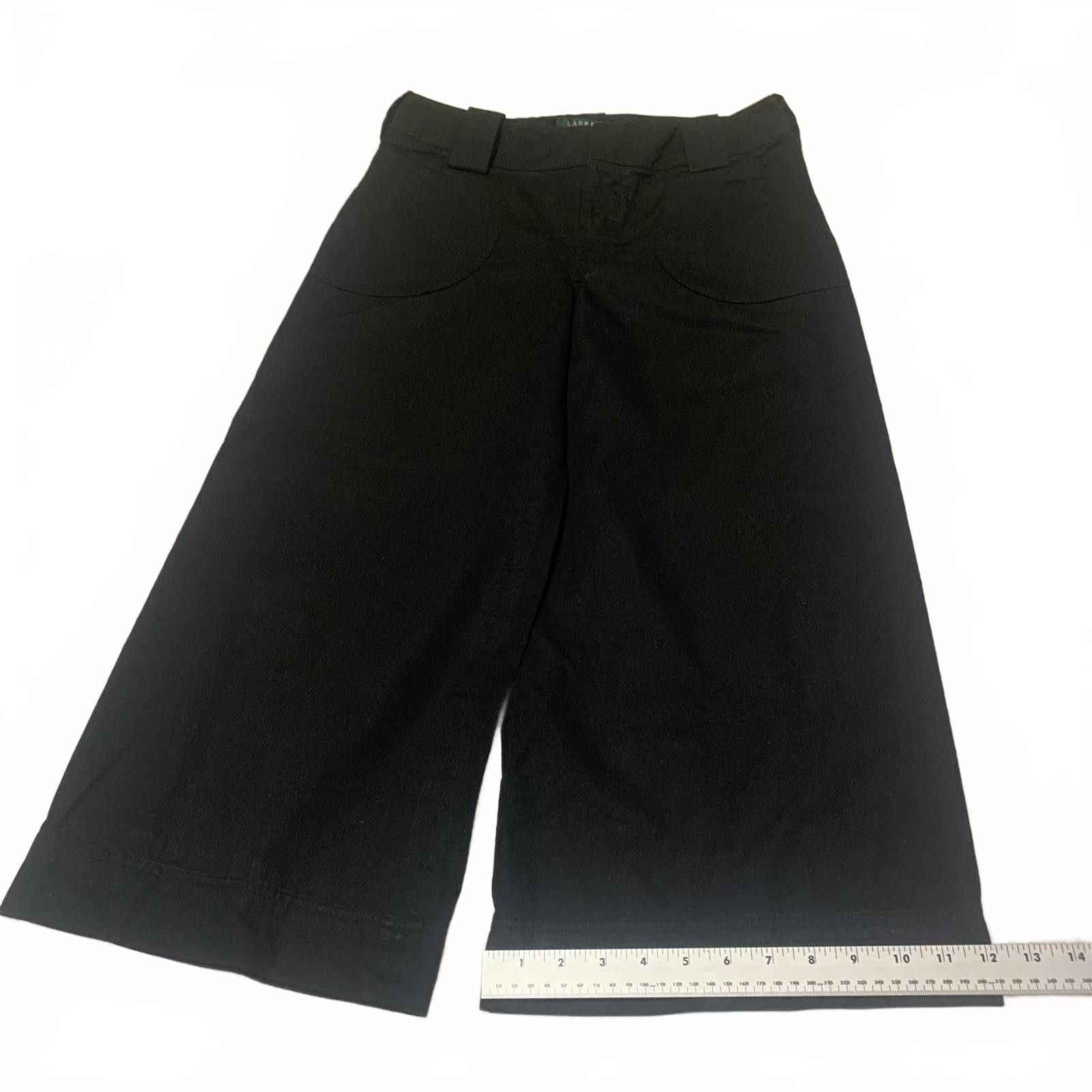 Lauren Ralph Lauren Lauren Ralph Lauren Women's 6P Black Wide Leg Gaucho Pants Size 28" / US 6 / IT 42 - 5 Thumbnail