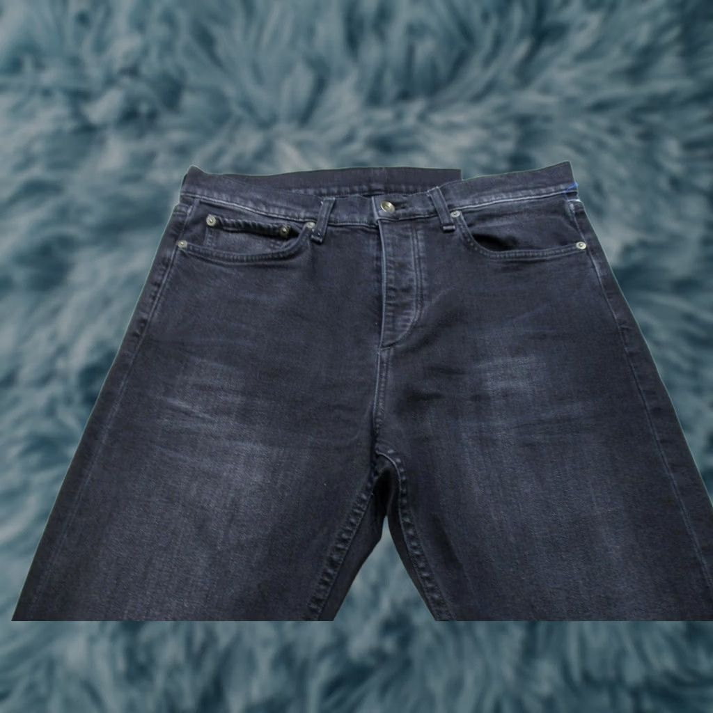 Rag & Bone rag & bone New York Jeans Mens 34x32 Black Skinny Fit Button Fly Stretch Denim Size US 34 / EU 50 - 1 Thumbnail
