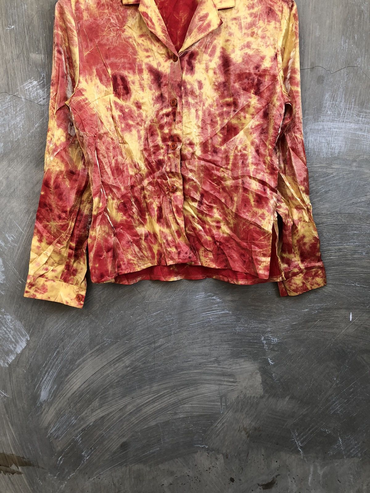Japanese Brand Y2K Japanese Dagon Fire Pattern Jean Paul Gaultier Style Size M / US 6-8 / IT 42-44 - 5 Thumbnail