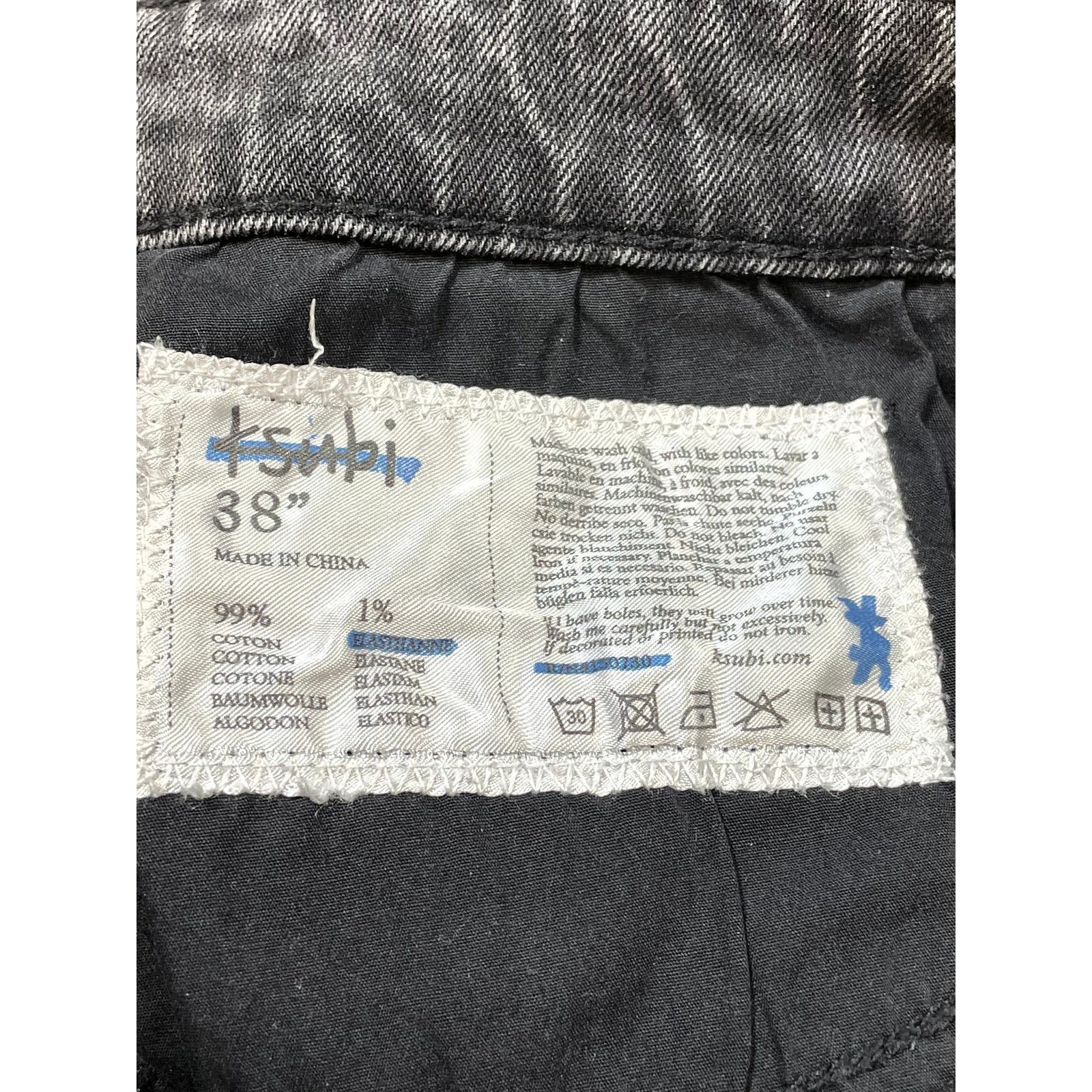 Ksubi Ksubi Plain Black Wash Jeans Size US 38 / EU 54 - 4 Thumbnail