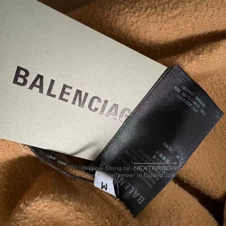Balenciaga Balenciaga Khaki Double B Letter Hoodie Size US M / EU 48-50 / 2 - 4 Thumbnail