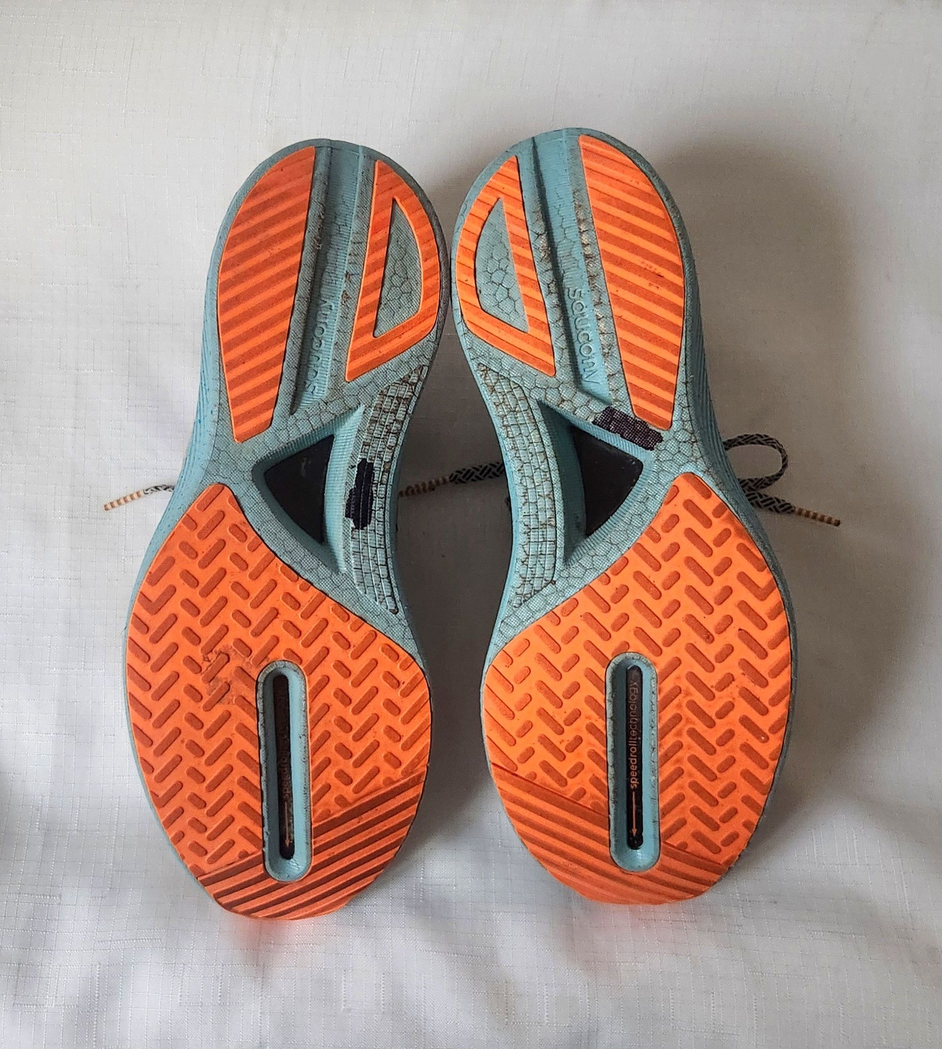 Saucony Saucony Endorphin Pro 3 Fog/ Vizi Orange 2023 (S20755-25) Size US 11.5 / EU 44-45 - 10 Thumbnail