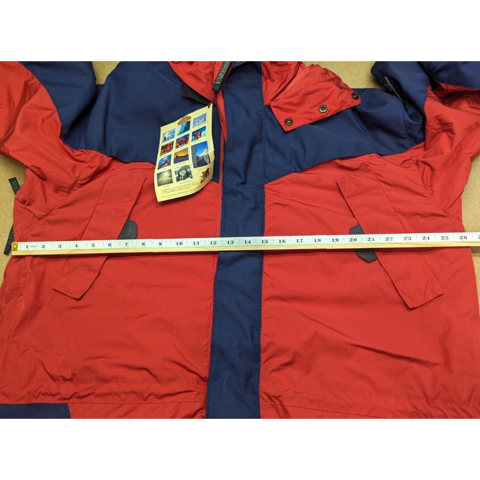 Vintage Norrona Slogen Mens Jacket XL Hooded Outdoor Red Blue Microfiber Long Sleeve Pullover Outdoorwear Casual Activewear Jacket Size US XL / EU 56 / 4 - 4 Thumbnail