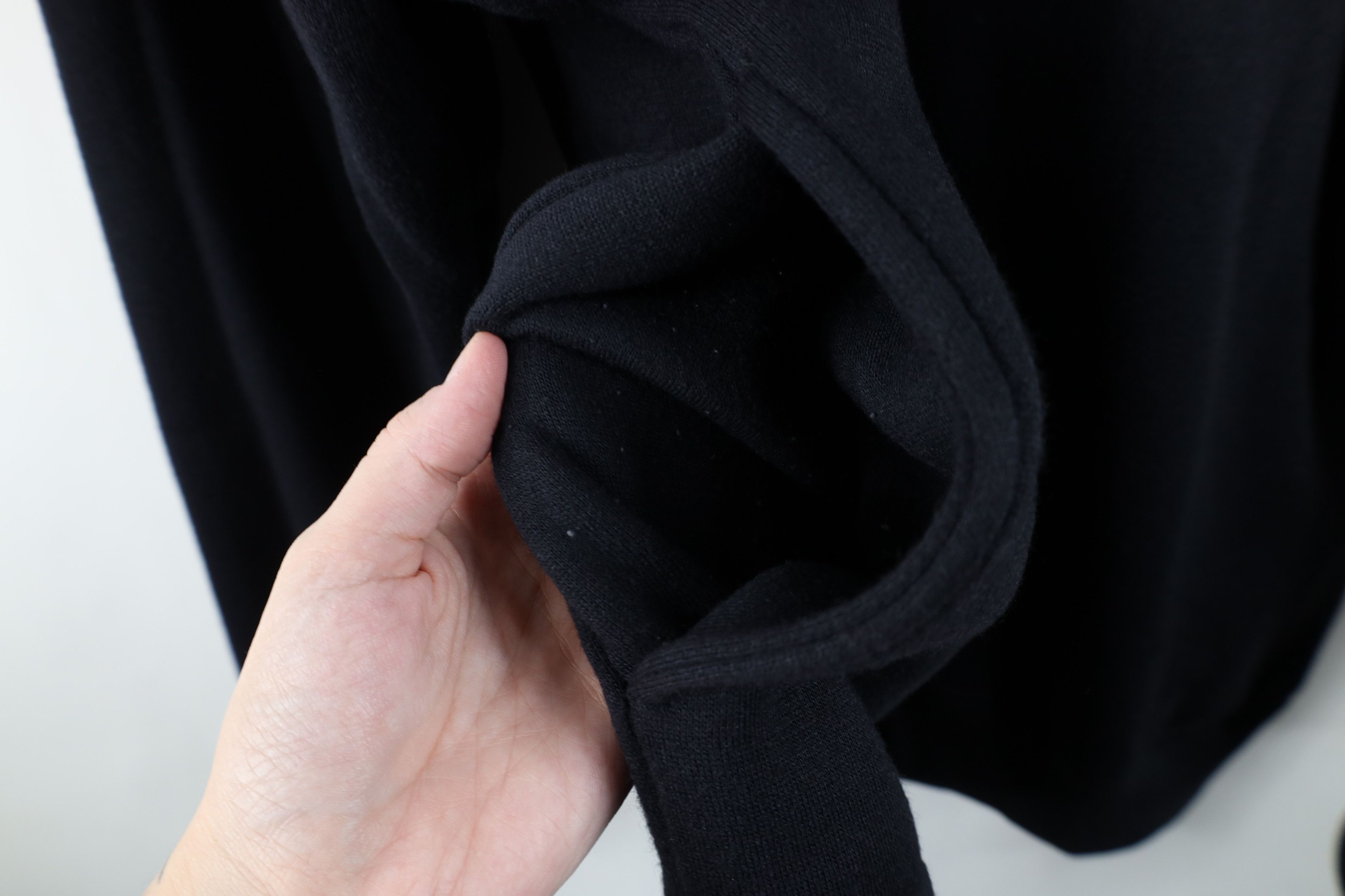 Vintage Vintage 90s Streetwear Thermal Lined Henley Sweatshirt Black Size US XL / EU 56 / 4 - 8 Thumbnail