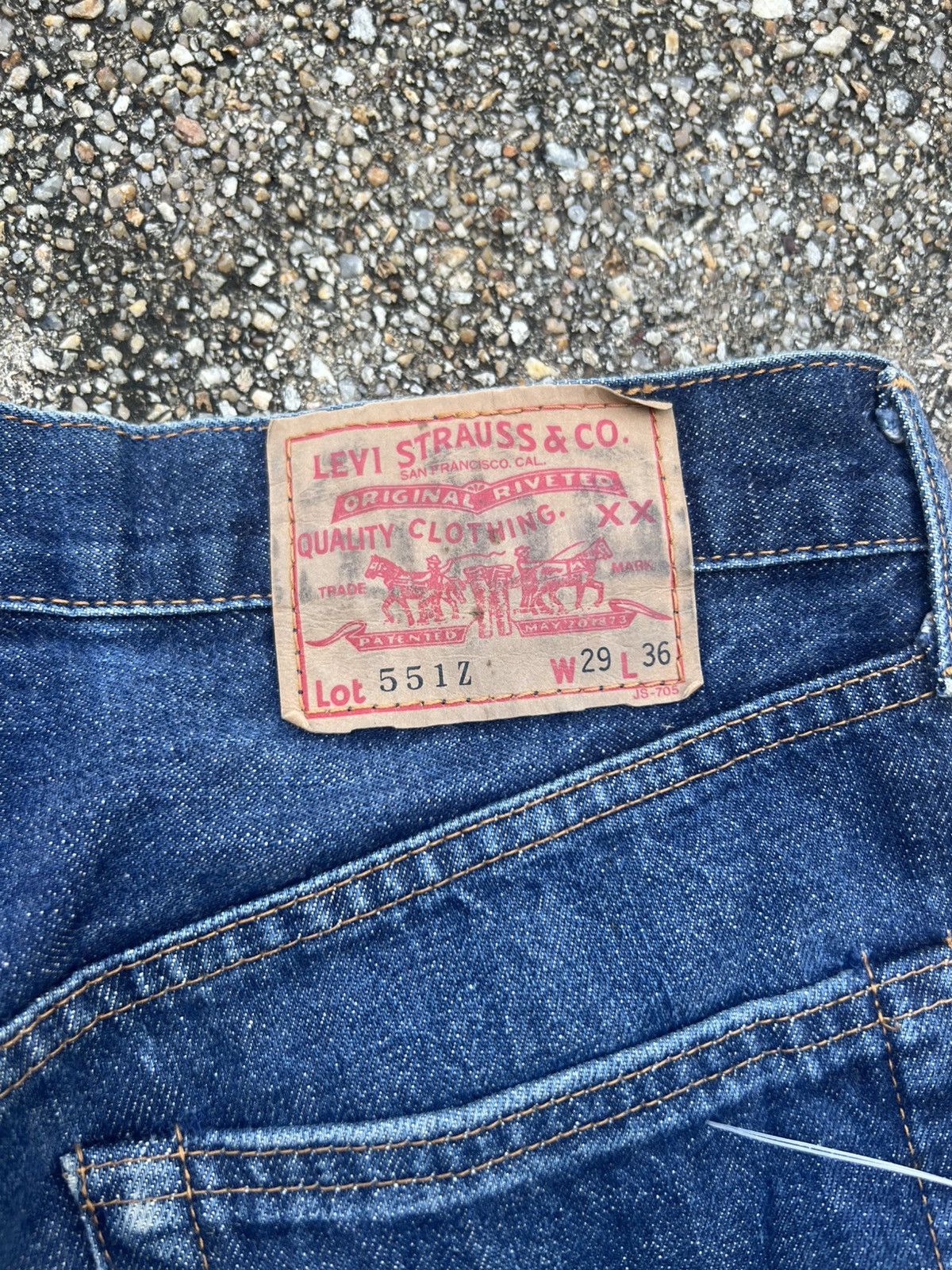 Levi's Vintage Clothing Vintage Levis 551Z Selvedge Denim Size US 29 - 5 Thumbnail