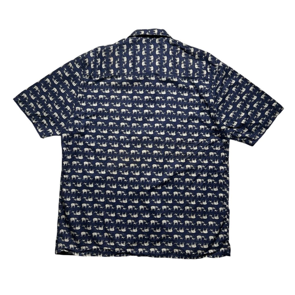 Sean John Sean John Elephant Monogram Button Up Shirt Size US XL / EU 56 / 4 - 2 Thumbnail